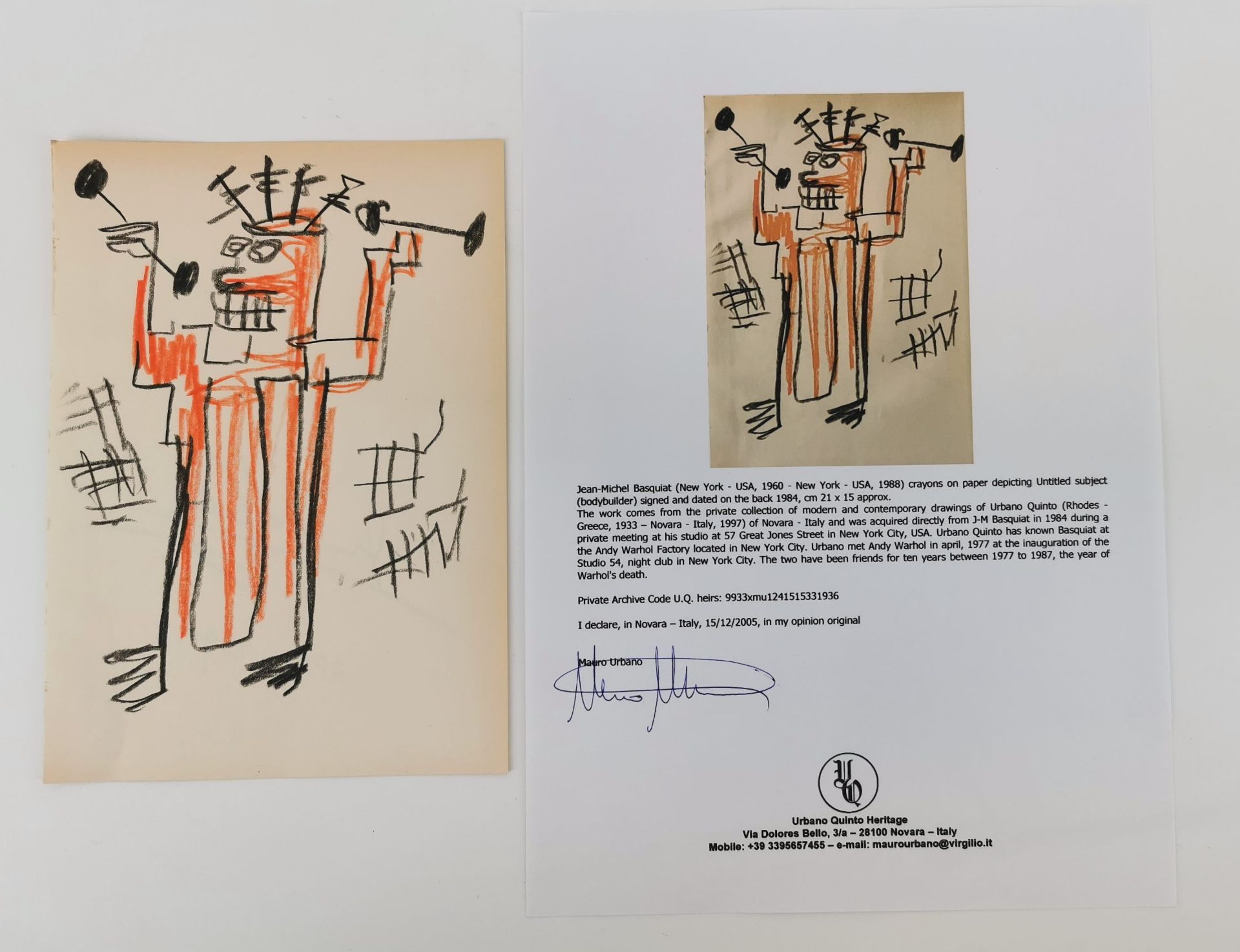 JEAN-MICHEL BASQUIAT ZEICHNUNG - Bild 3 aus 4