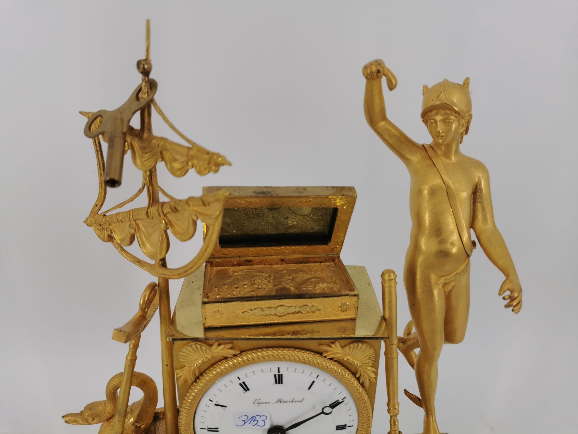 FRANZÖSICHE PENDULE "HERMES" - Bild 3 aus 8