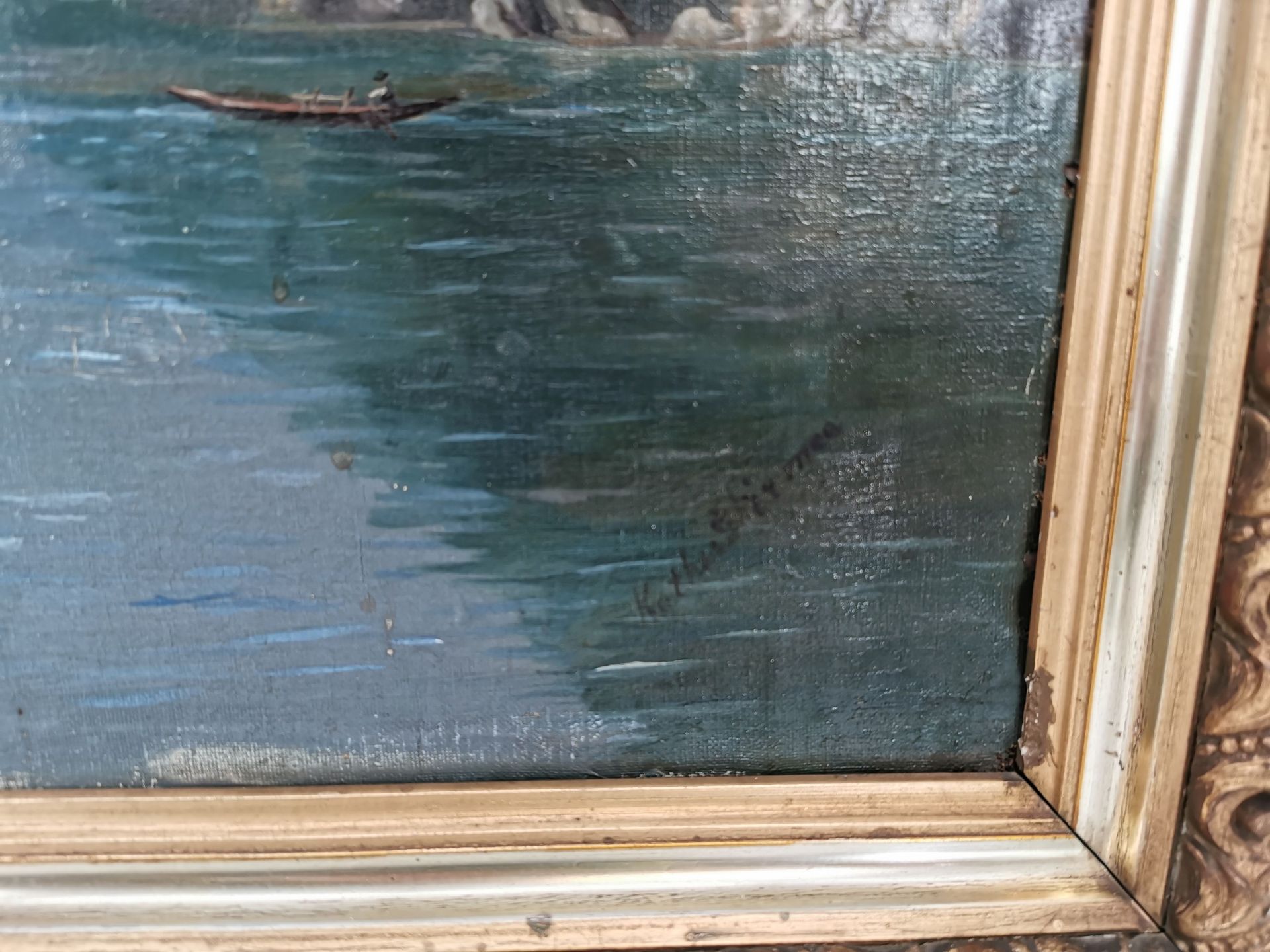PAINTING "FJORD LANDSCAPE" - Image 2 of 3
