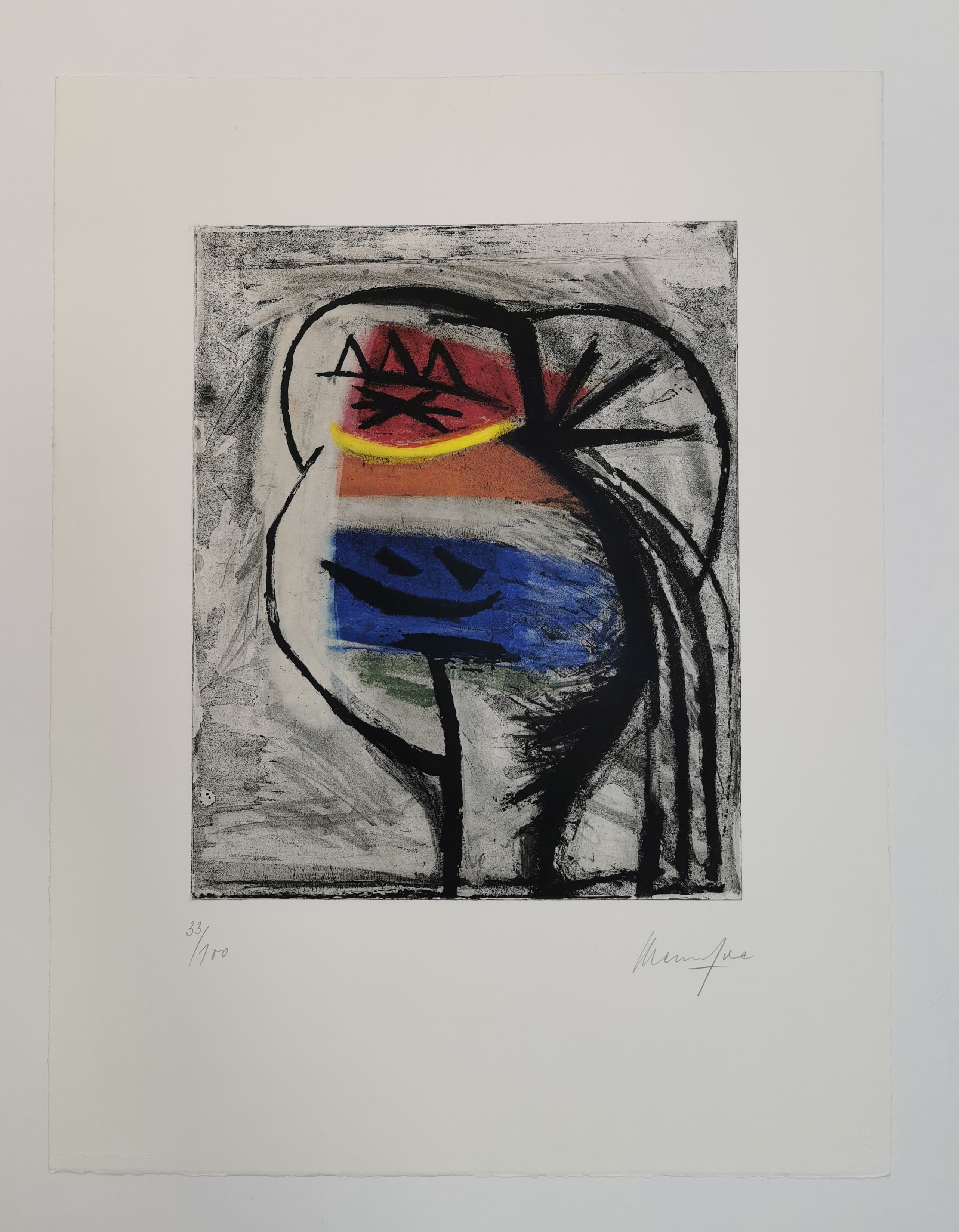 JÜRGEN MESSENSEE - COLOUR LITHOGRAPHY