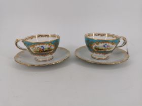 TWO CUPS WITH UNDERCUPS 