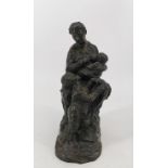 SCULPTURE - MOTHER WITH HER CHILDREN