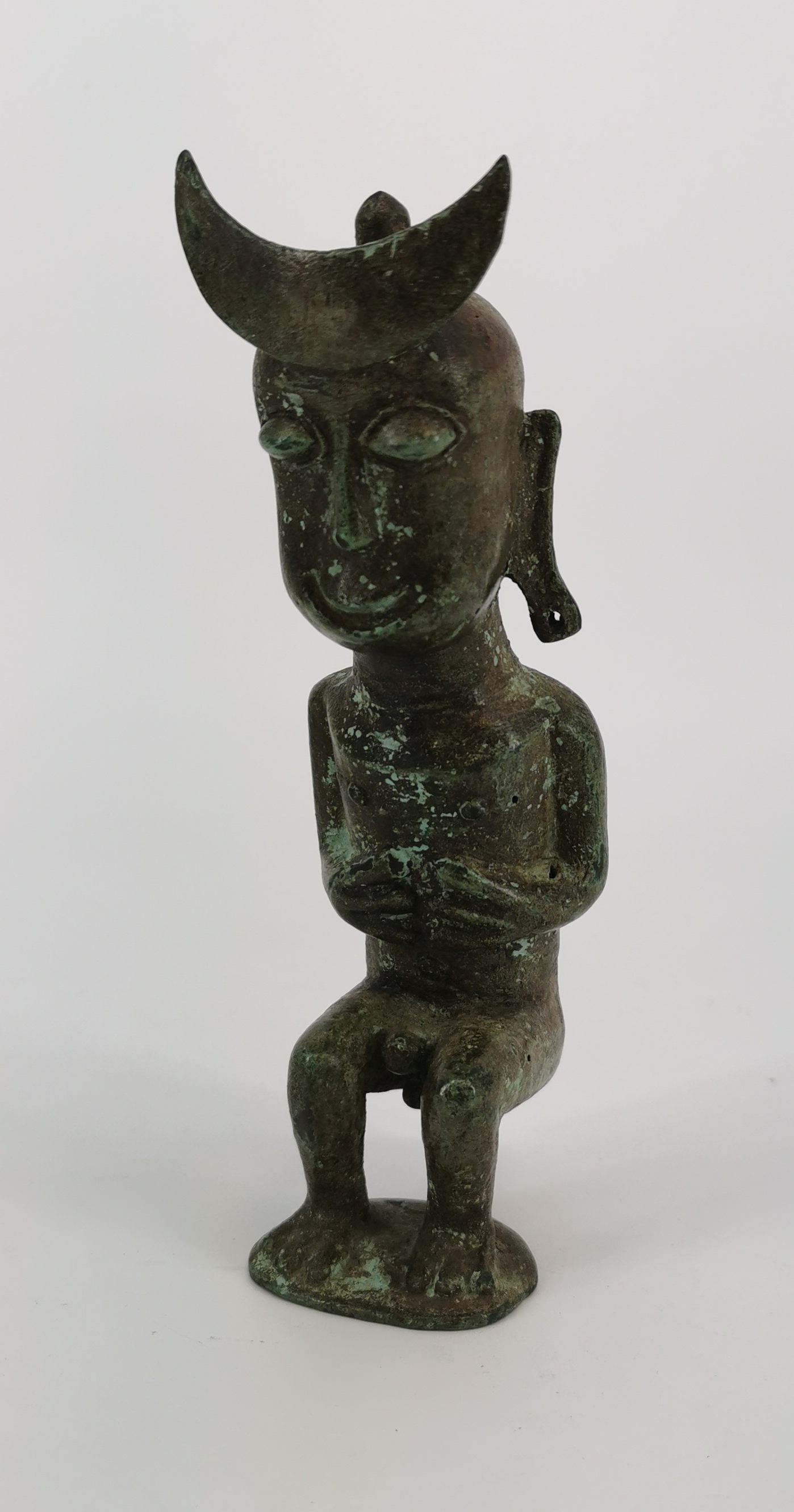 BRONZE FIGURE "CROUCHING MAN"