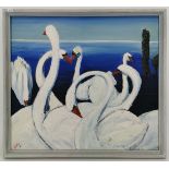 PAINTING "SWANS"