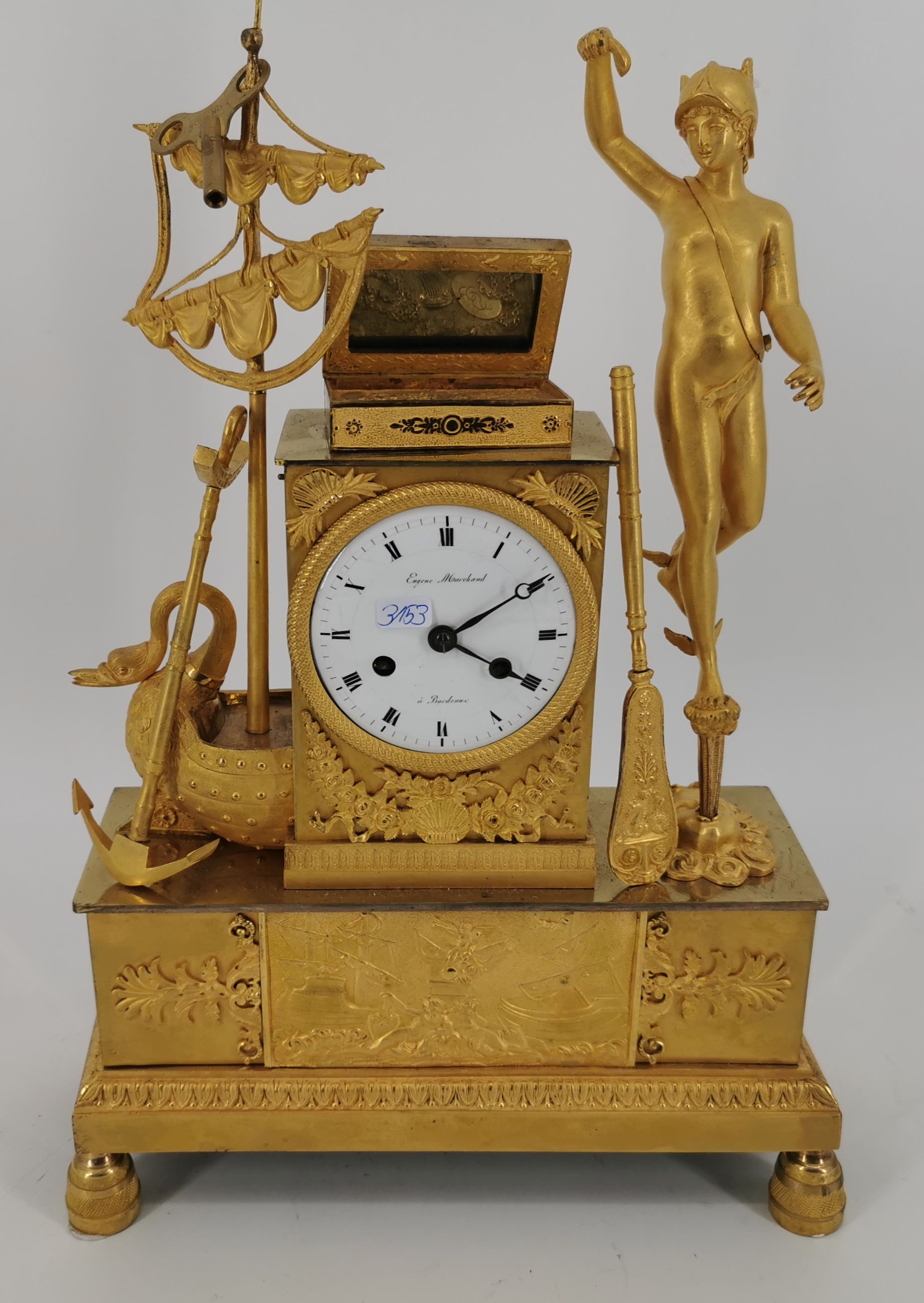 FRENCH PENDULE "HERMES"