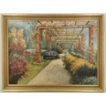 PAINTING: PARK WITH PERGOLA