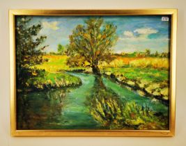 PAINTING "RIVER LANDSCAPE