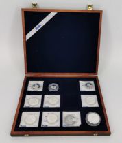 COLLECTION OF FINE SILVER MEDALS AND COINS 