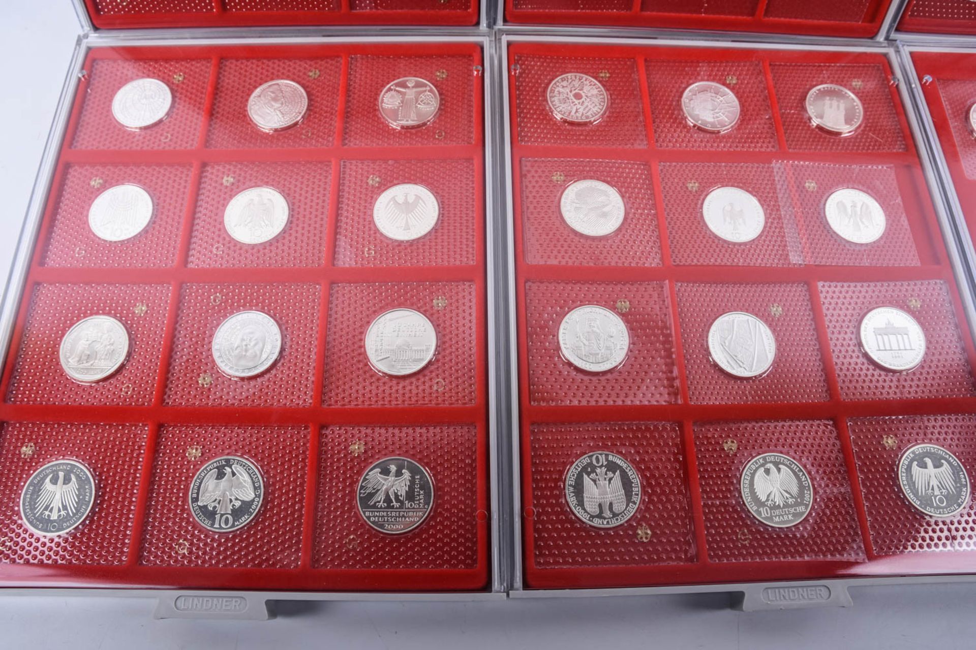 10 DM Konvolut aus 75 Silbermünzen, PP 1987 bis 200, komplett - Image 3 of 7