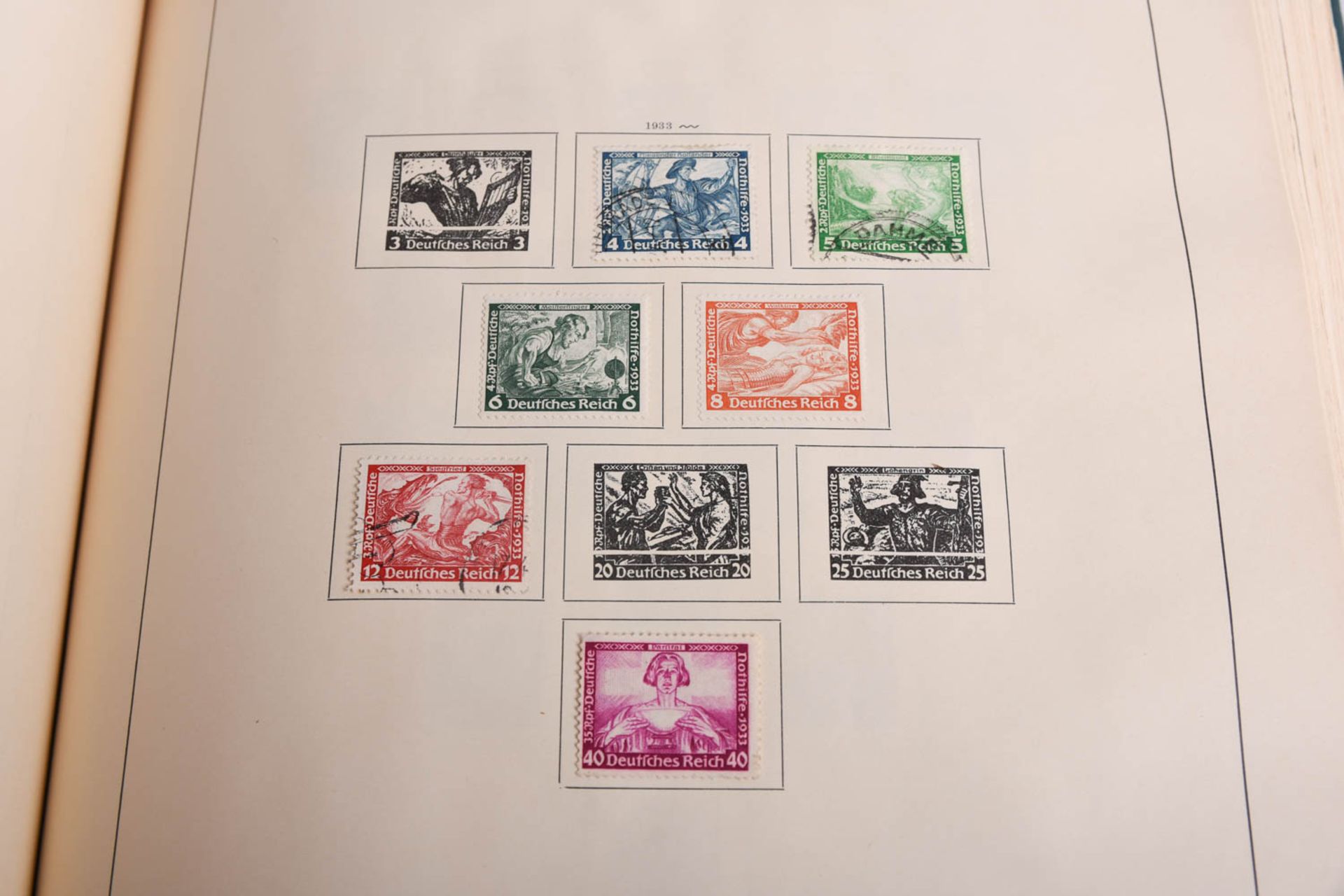 Briefmarken Europa in zwei alten Schaubek Vordruckalben,  von A bis Z, 1938 - Bild 13 aus 55