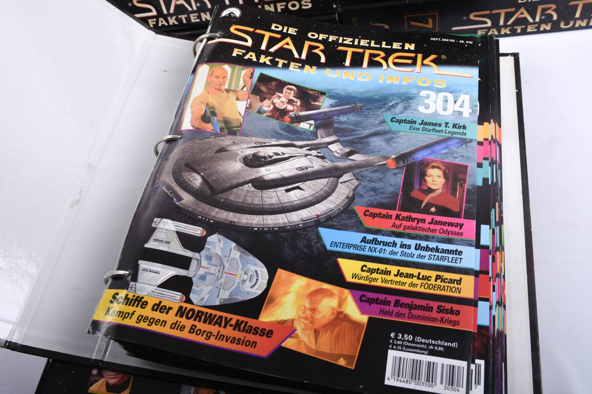 Die offiziellen Star Trek Fakten und Infos, 16 Ordner mit Abschnitt 1 - 7 - Bild 3 aus 18