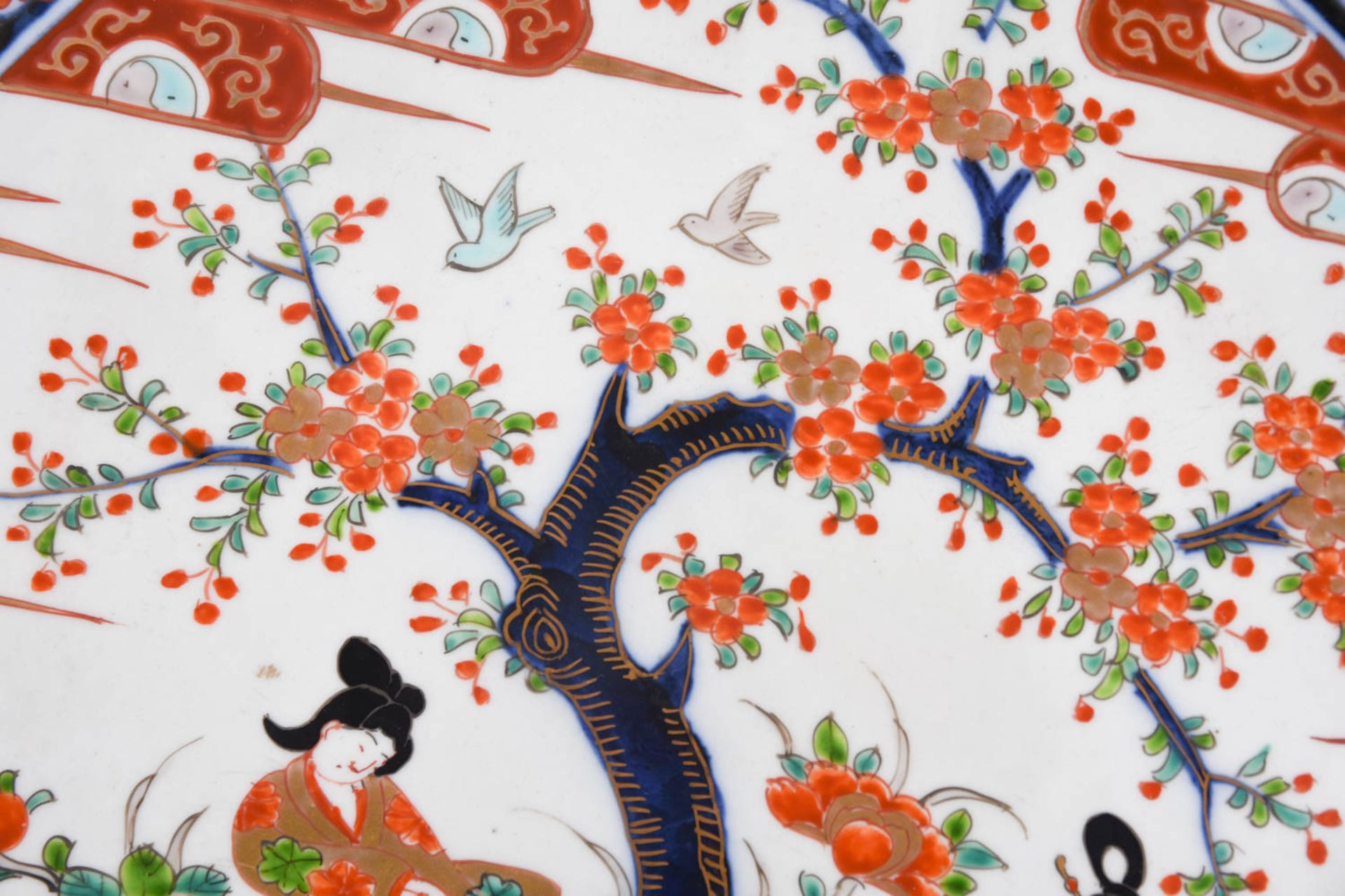 Japanischer Wandteller und chinesische Vase - Bild 14 aus 19
