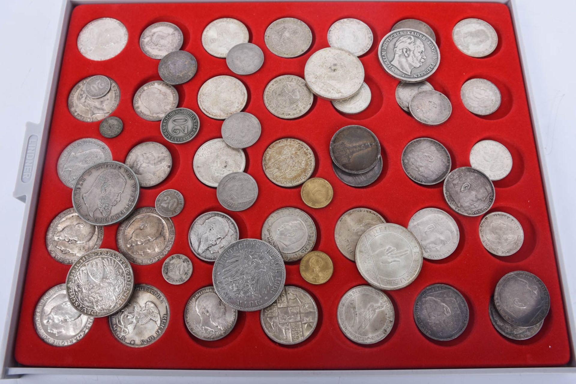 Großes Münzen Konvolut, mit AD, Kaiserreich, Weimarer Republik , DR, BRD
