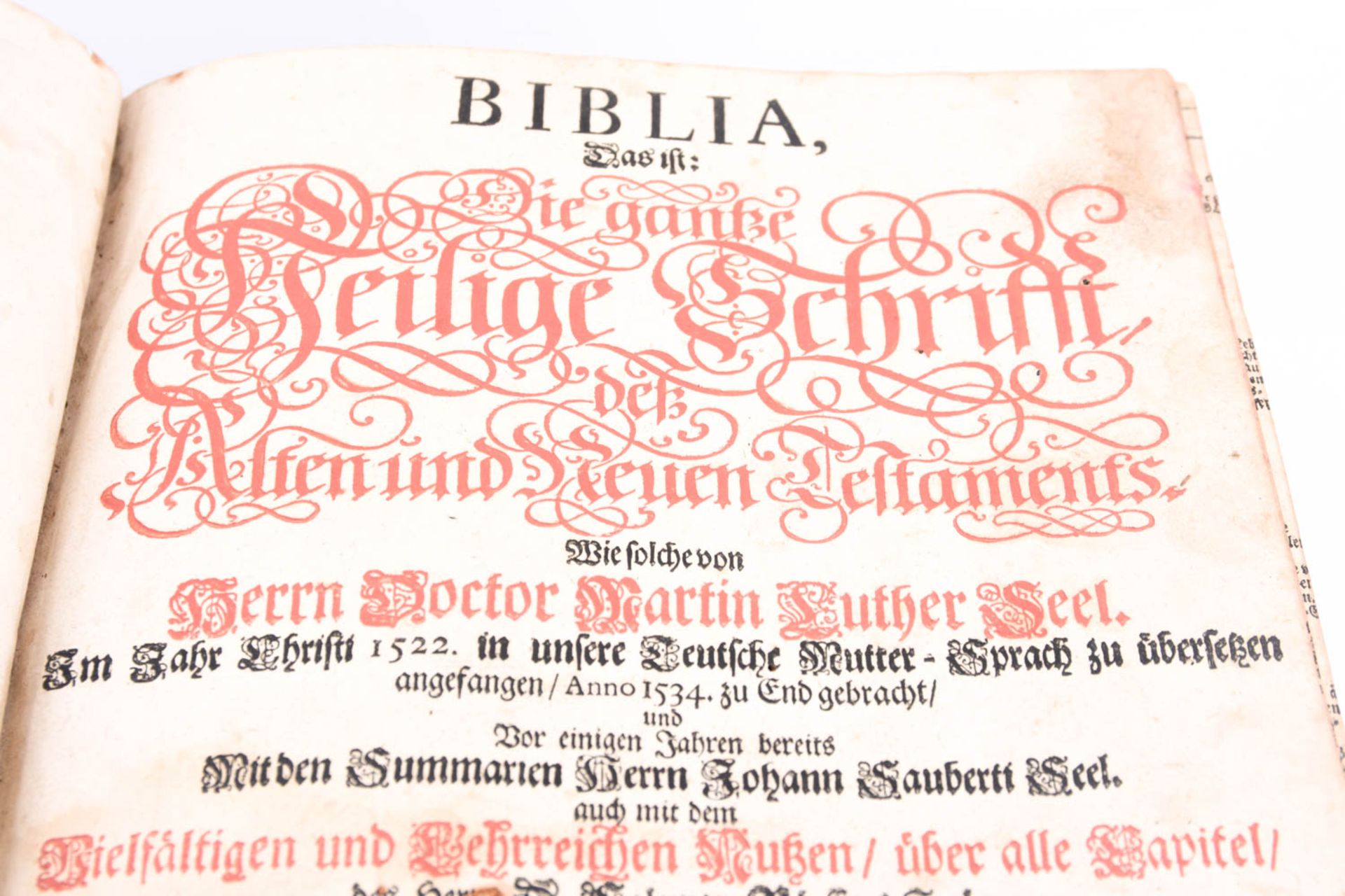 Luther Bibel, 1728 - Image 10 of 30