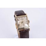 Hamilton Herrenuhr, Perry Modell, Vintage-Uhr, 14 Karat Gelbgold