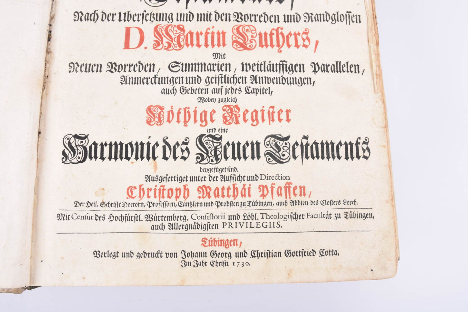Konvolut Bibeln/Bücher, 1730 - Image 7 of 22