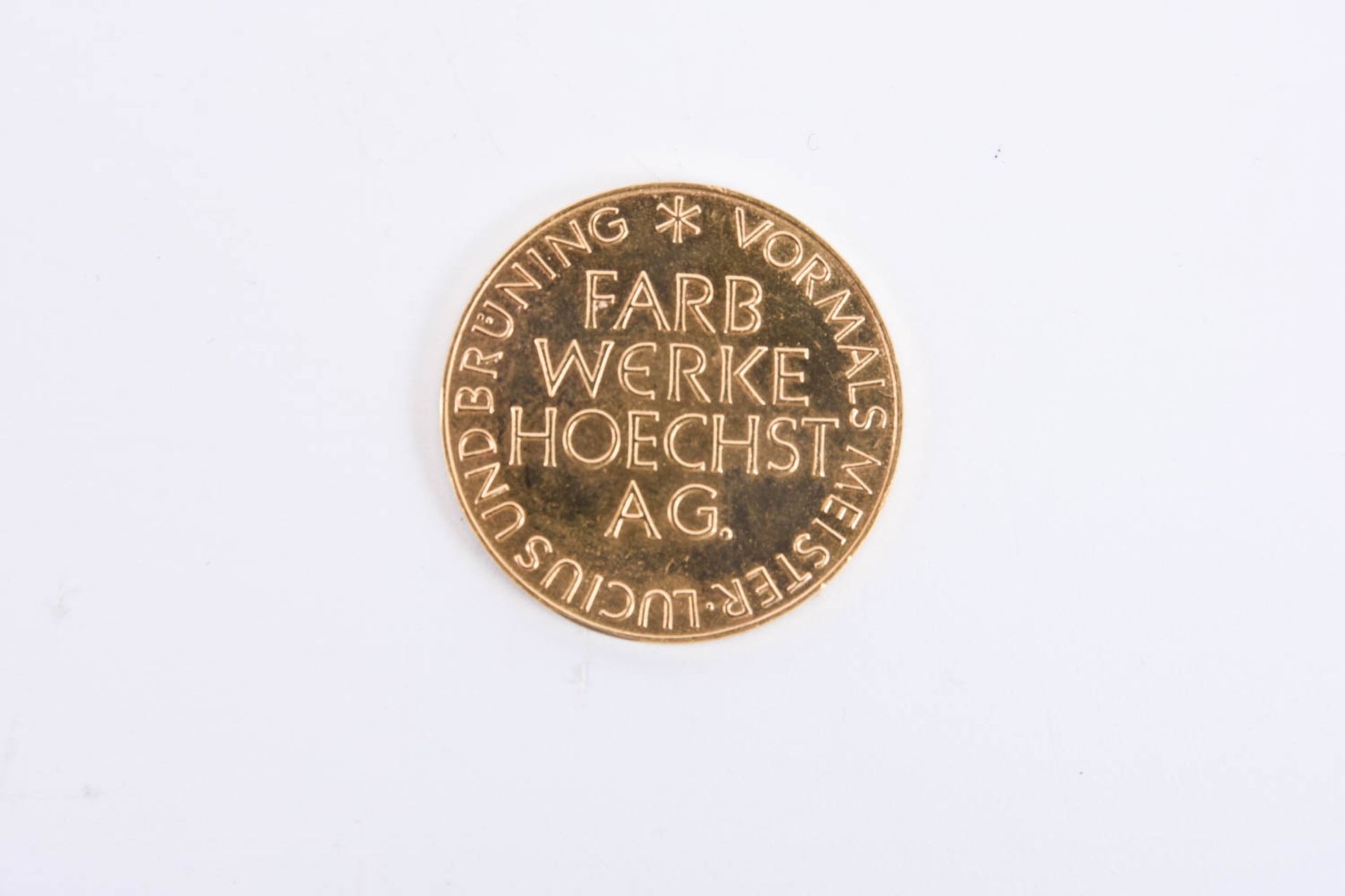 Goldmedaille Deutschland - 100 Jahre Farbwerke Hoechst AG