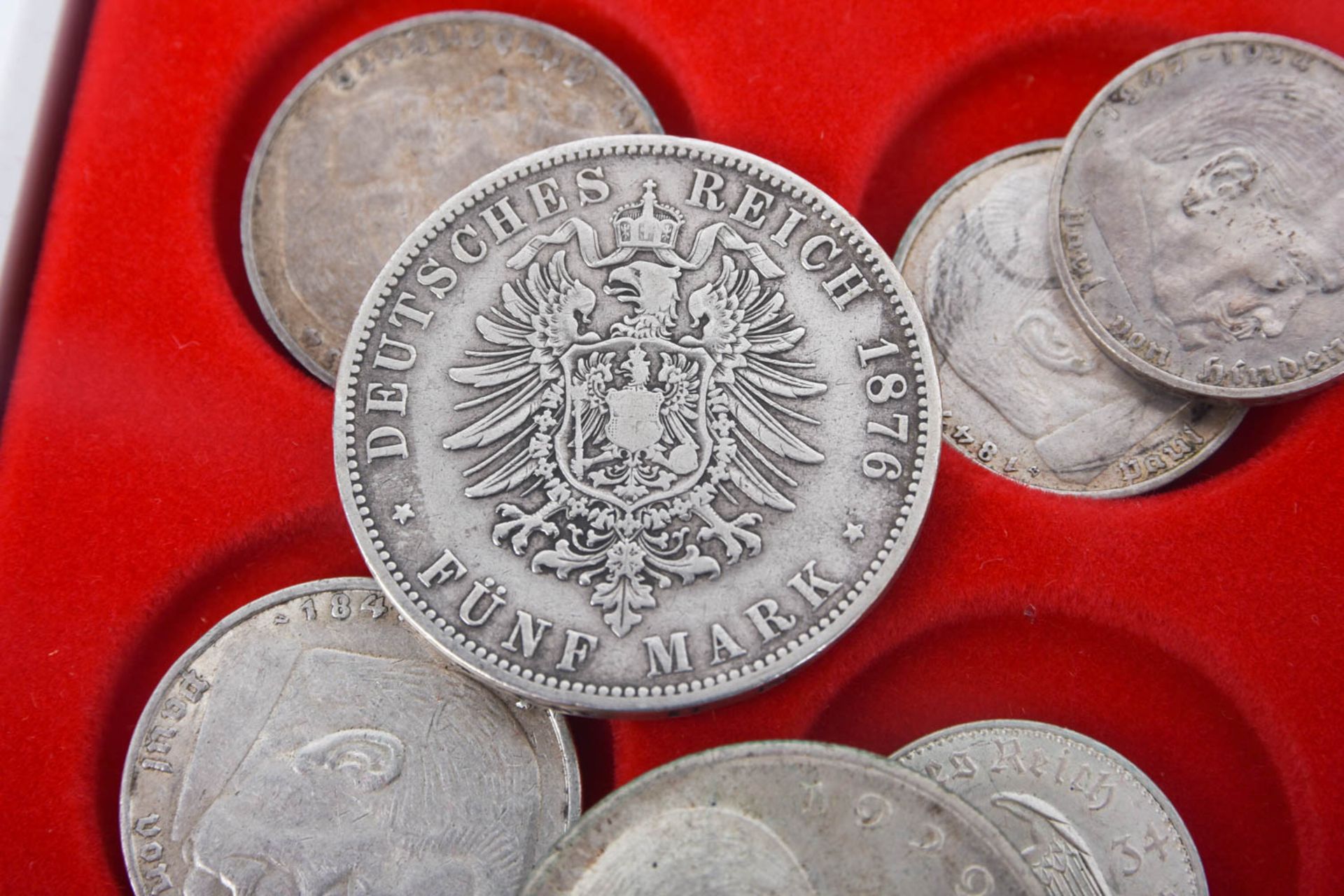 Großes Münzen Konvolut, mit AD, Kaiserreich, Weimarer Republik , DR, BRD - Bild 3 aus 33