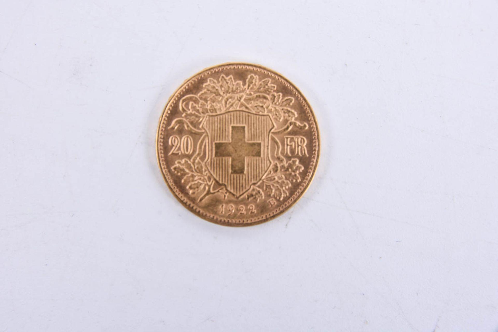 Schweiz 20 Franken, 1922 Goldmünze