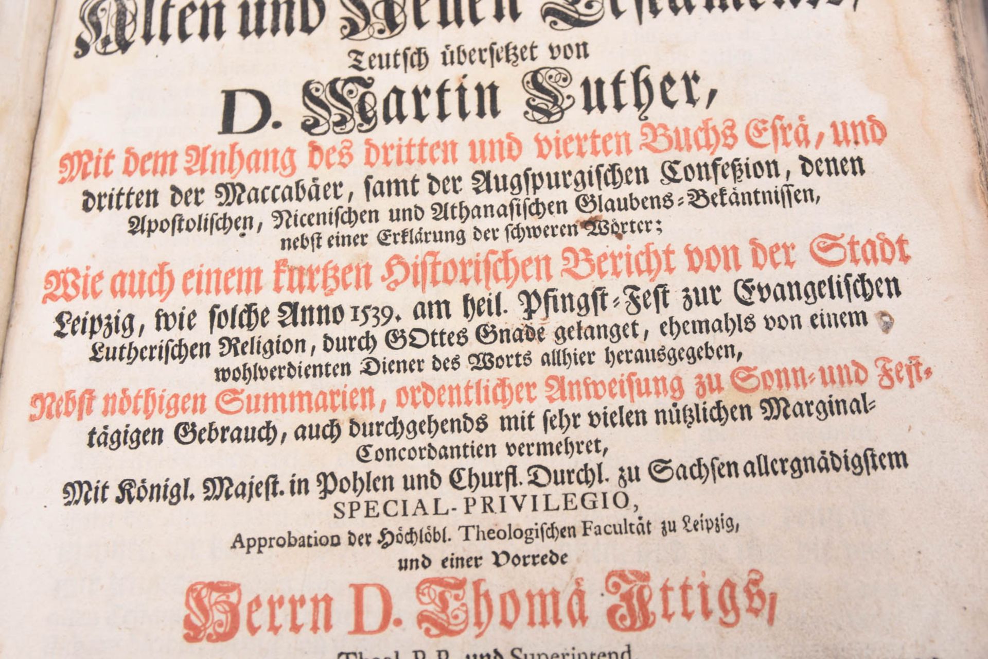 Luther Bibel, 1742 - Image 14 of 18