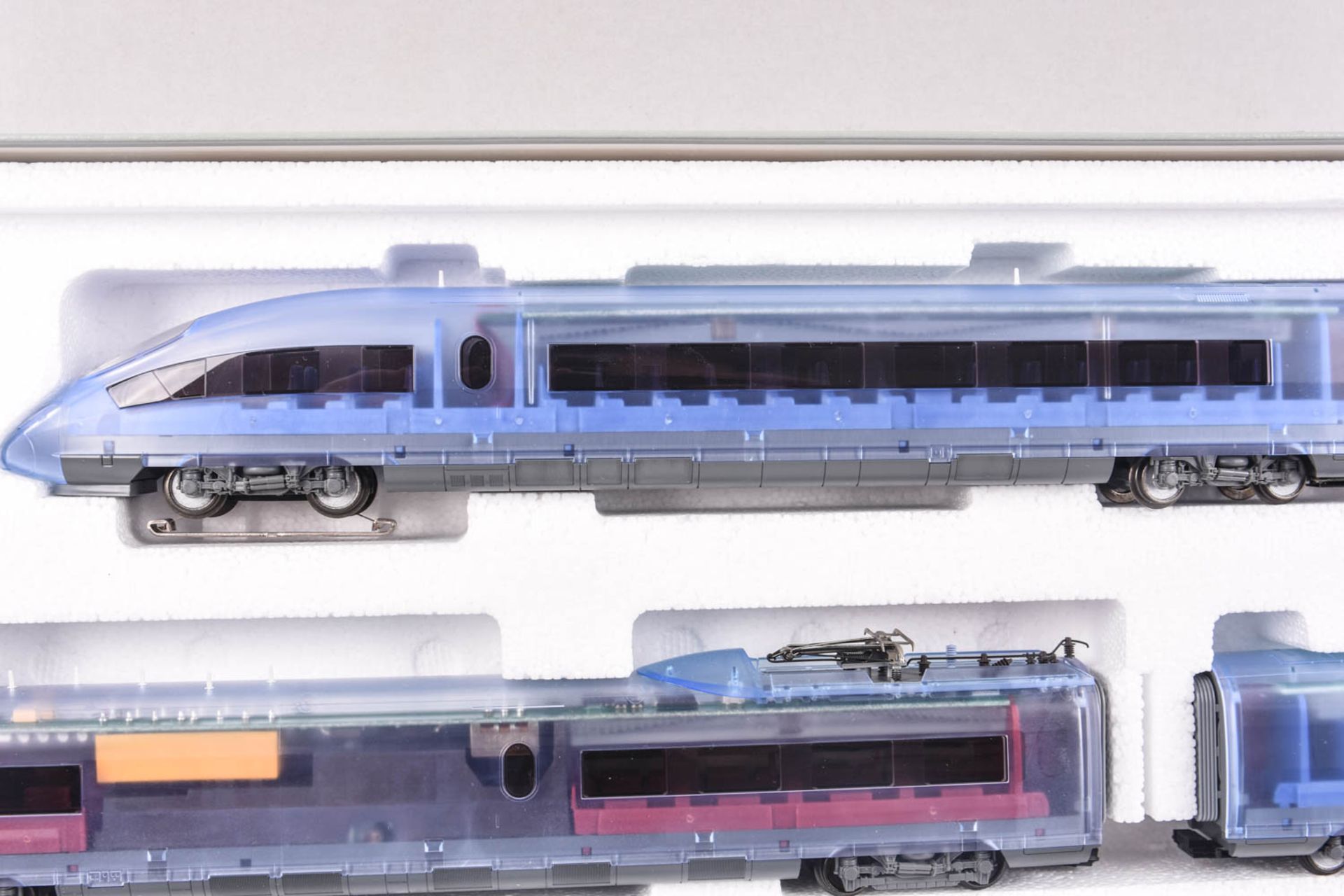 Märklin 37789 Digital Triebwagenzug ICE III transparent MHI Spur H0 - OVP mit Märklin H0 37781 ICE B - Bild 5 aus 12