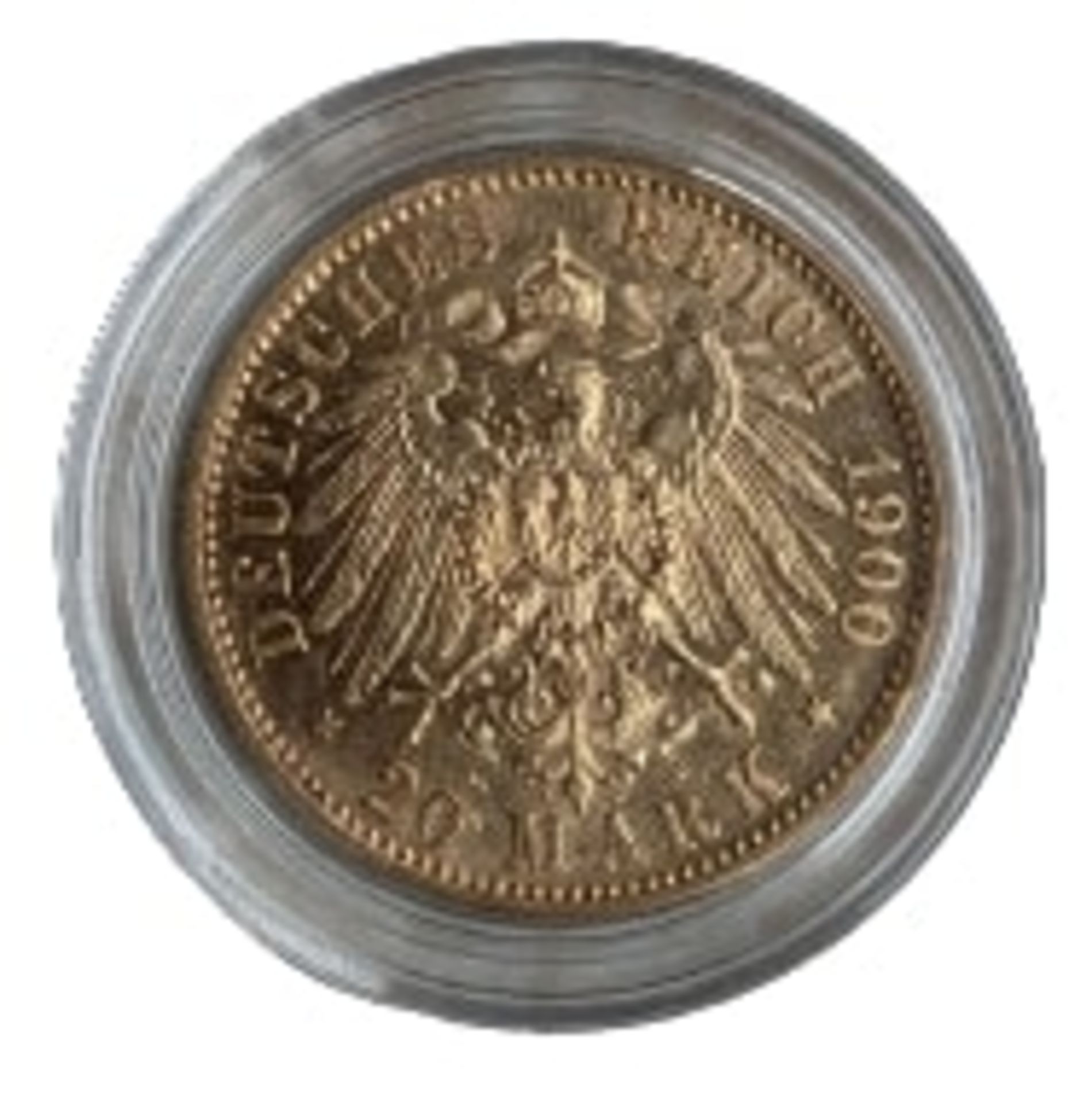 Preußen Wilhelm II. Deutscher Kaiser - A - 20 Mark Goldmünze 1900 - Bild 2 aus 2