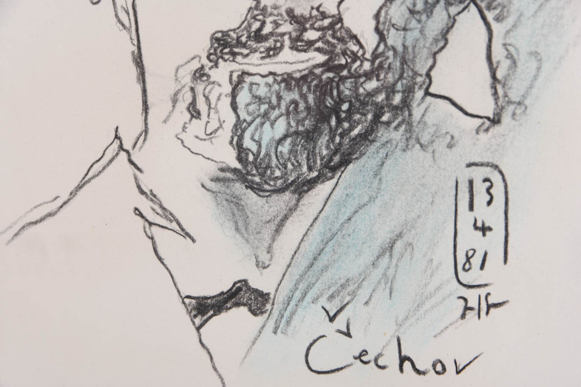Konrad Kujau, Zeichnung von Anton Pawlowitsch Tschechow - Bild 7 aus 7
