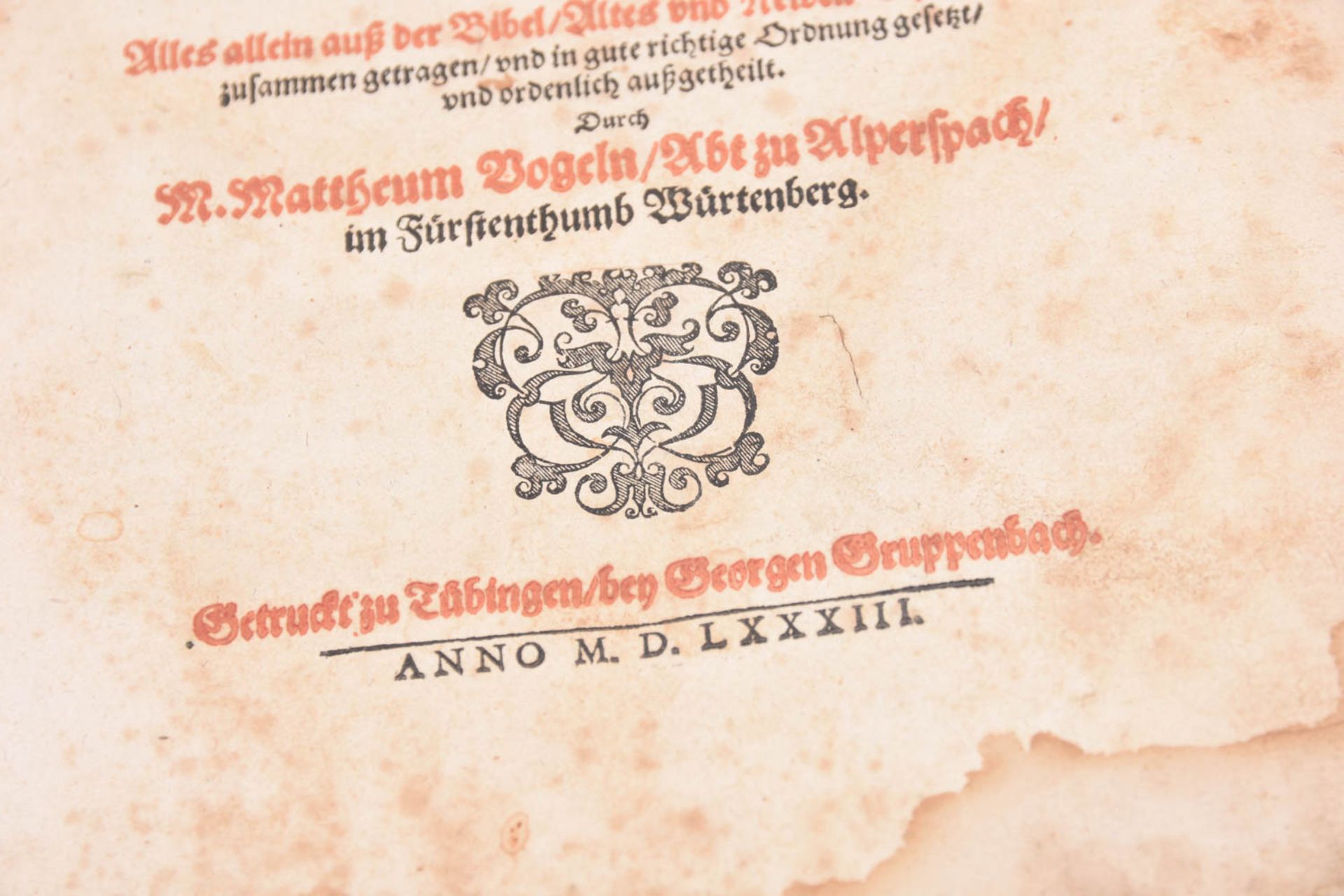 Schatzkammer heiliger Göttlicher Schrifft, 1563 - Image 8 of 15