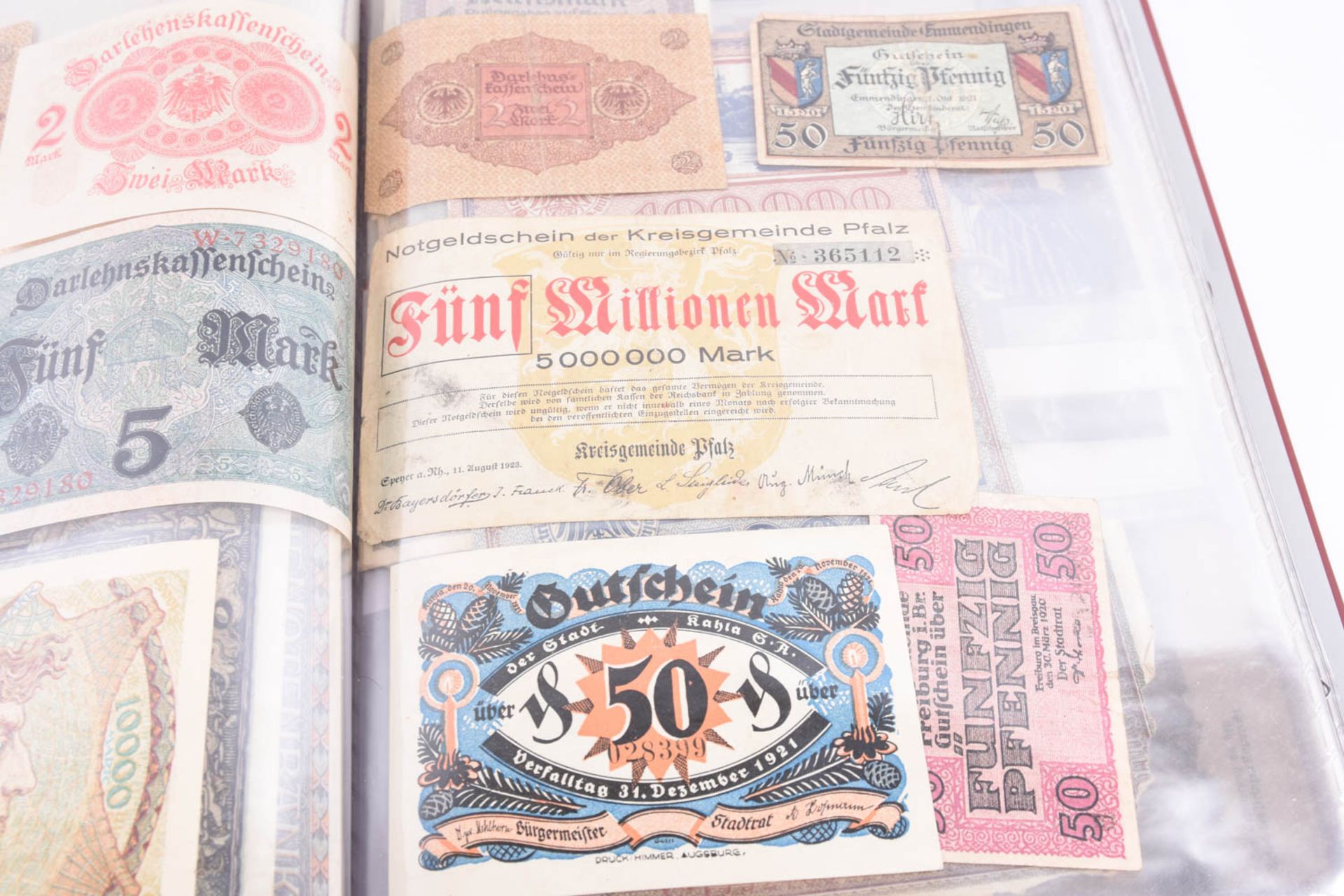 Großes Konvolut Banknoten-Geldscheinen, Inflation-Weimar Republik. u.a. - Bild 18 aus 23