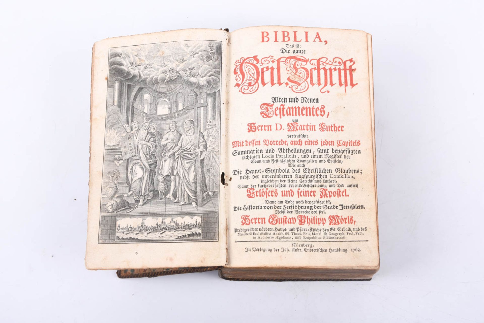Konvolut Bibeln und Kupferstichband - Image 19 of 19