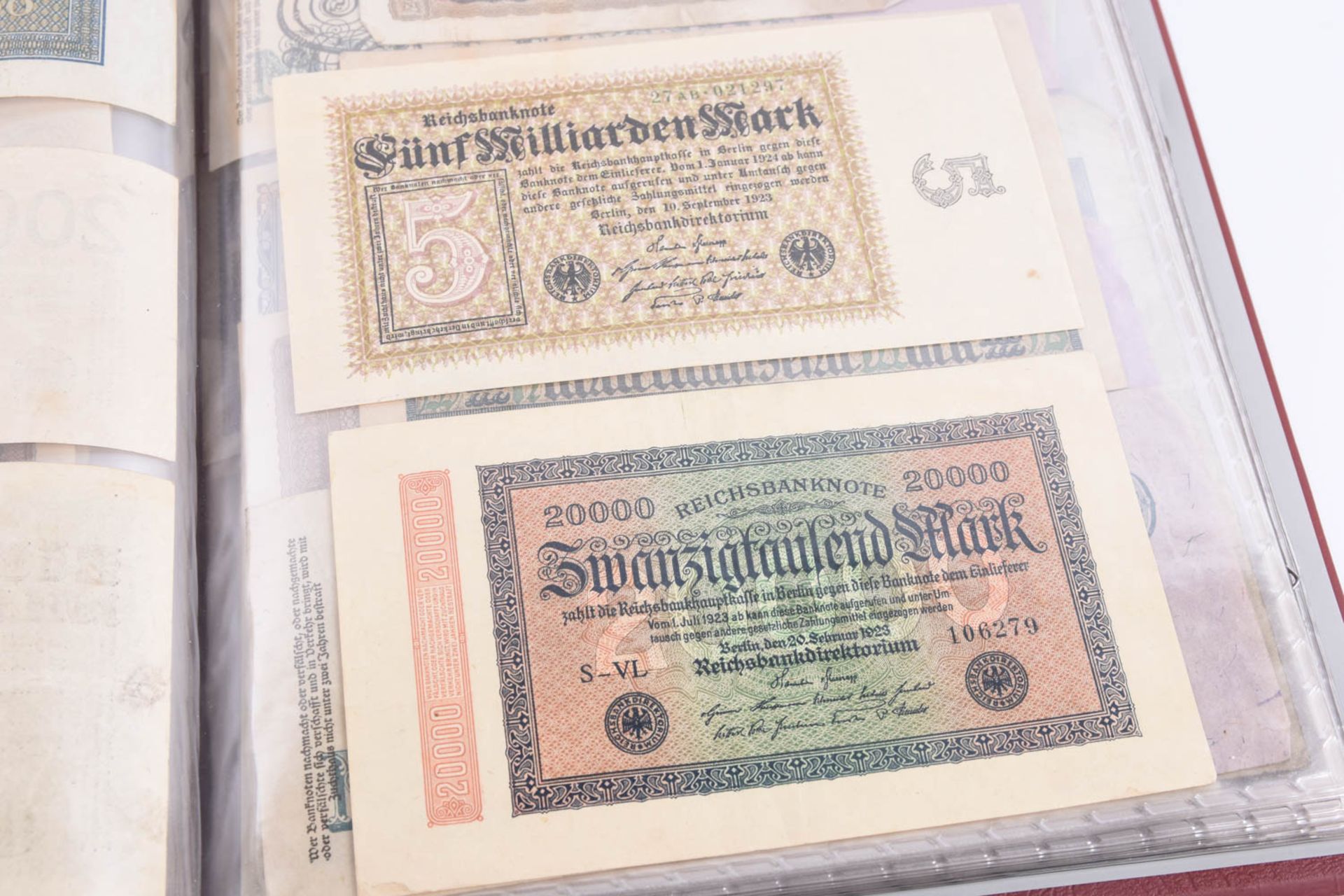 Großes Konvolut Banknoten-Geldscheinen, Inflation-Weimar Republik. u.a. - Bild 13 aus 23