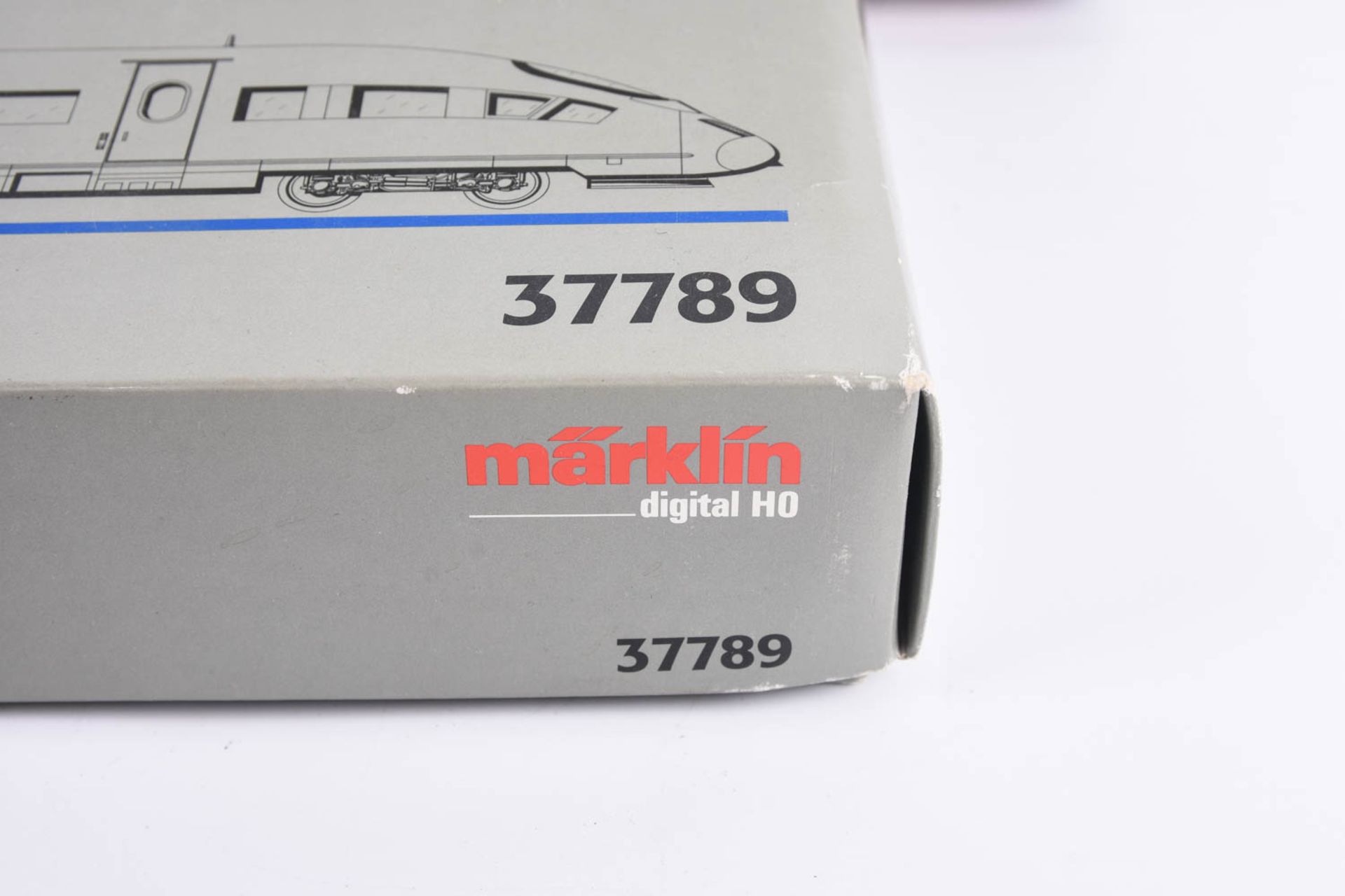 Märklin 37789 Digital Triebwagenzug ICE III transparent MHI Spur H0 - OVP mit Märklin H0 37781 ICE B - Bild 2 aus 12