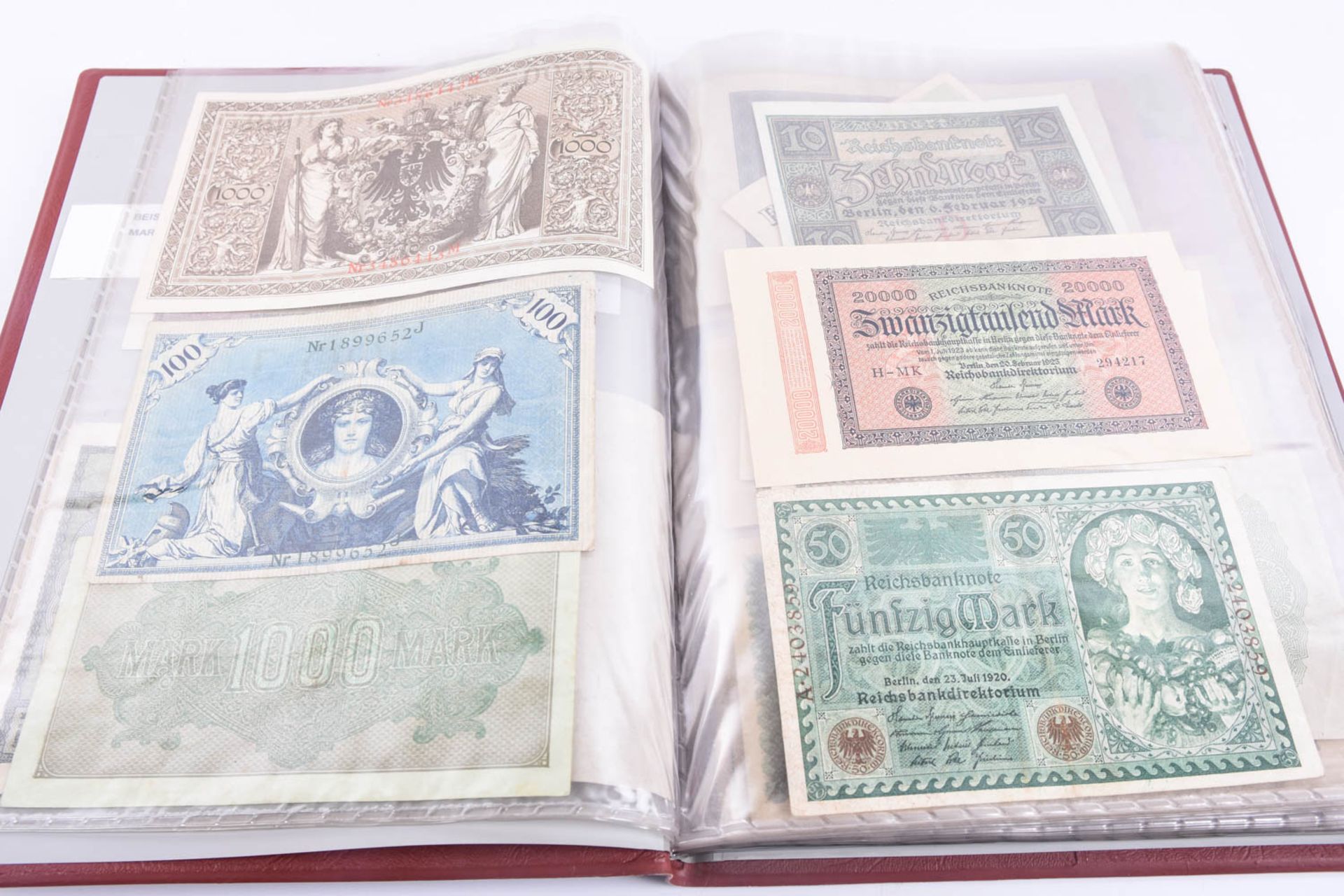 Großes Konvolut Banknoten-Geldscheinen, Inflation-Weimar Republik. u.a. - Bild 10 aus 23