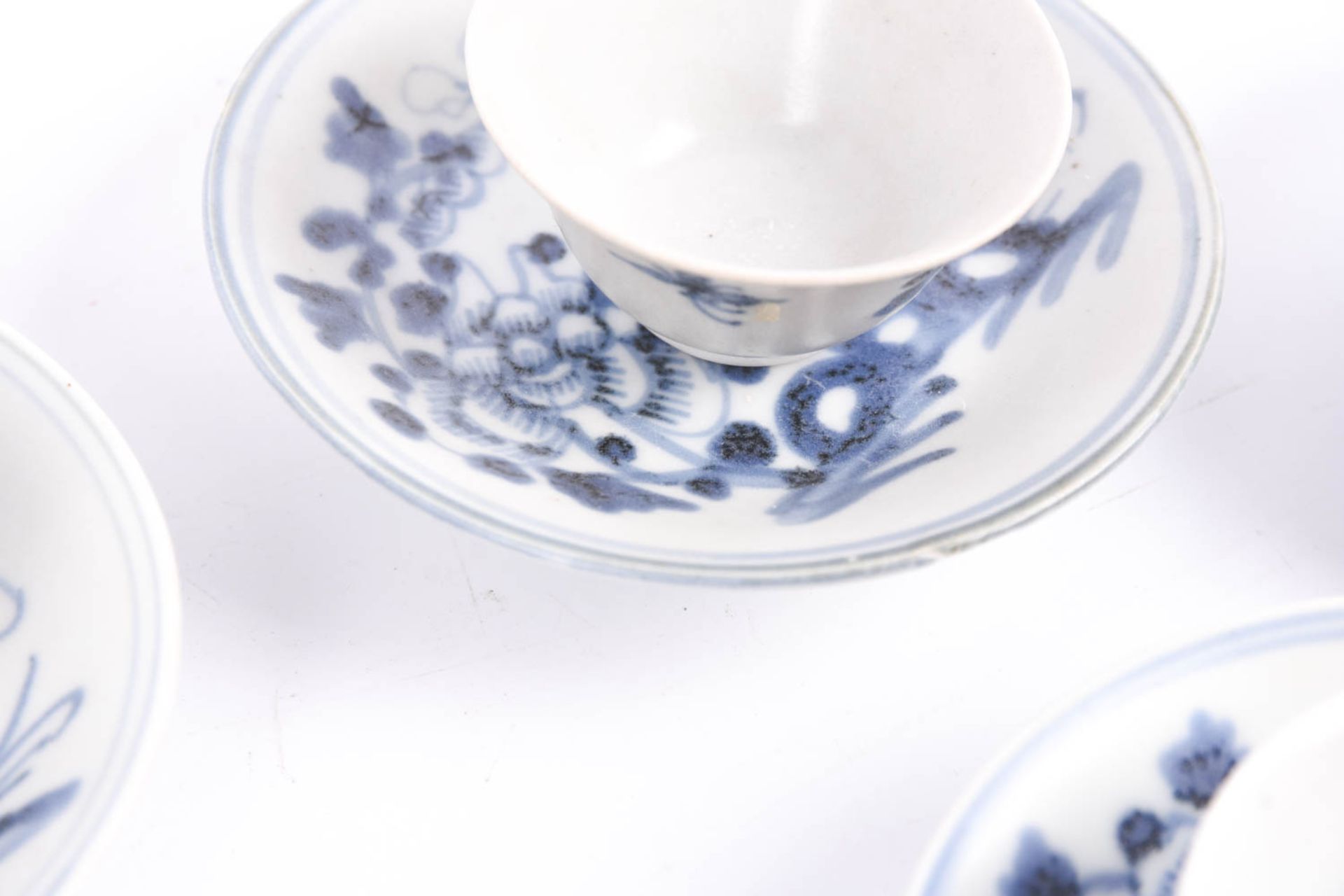 China 6 Blaue & Weiße Porzellan Tassen mit Untertasse - Bild 8 aus 8