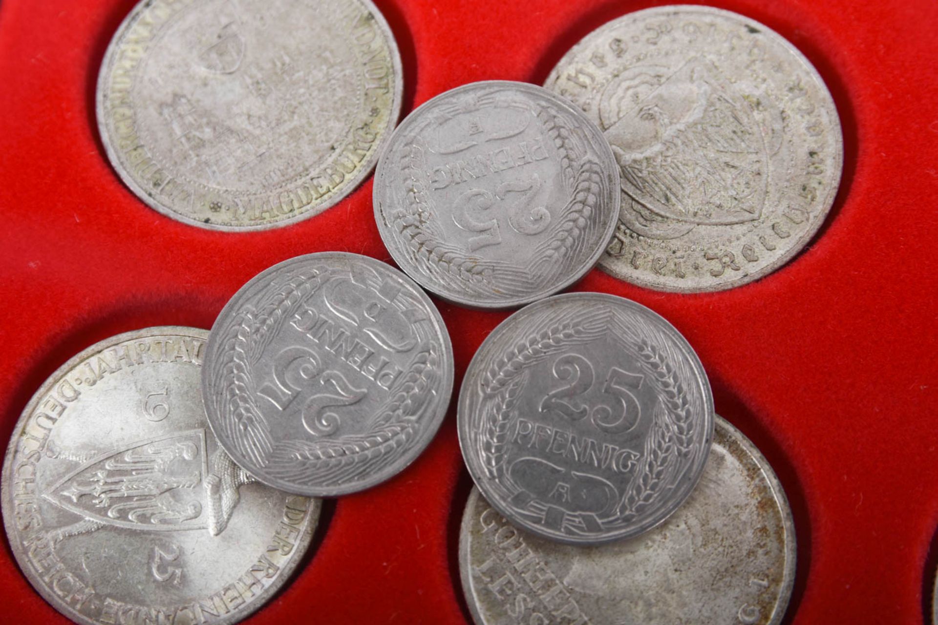 Großes Münzen Konvolut, mit AD, Kaiserreich, Weimarer Republik , DR, BRD - Bild 15 aus 33