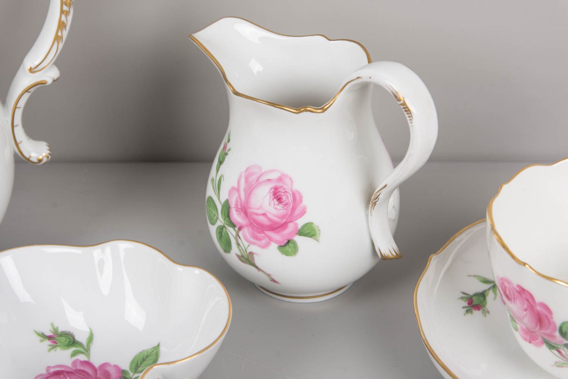 Meissen Rote Rose Kaffeegedeck - Bild 9 aus 14