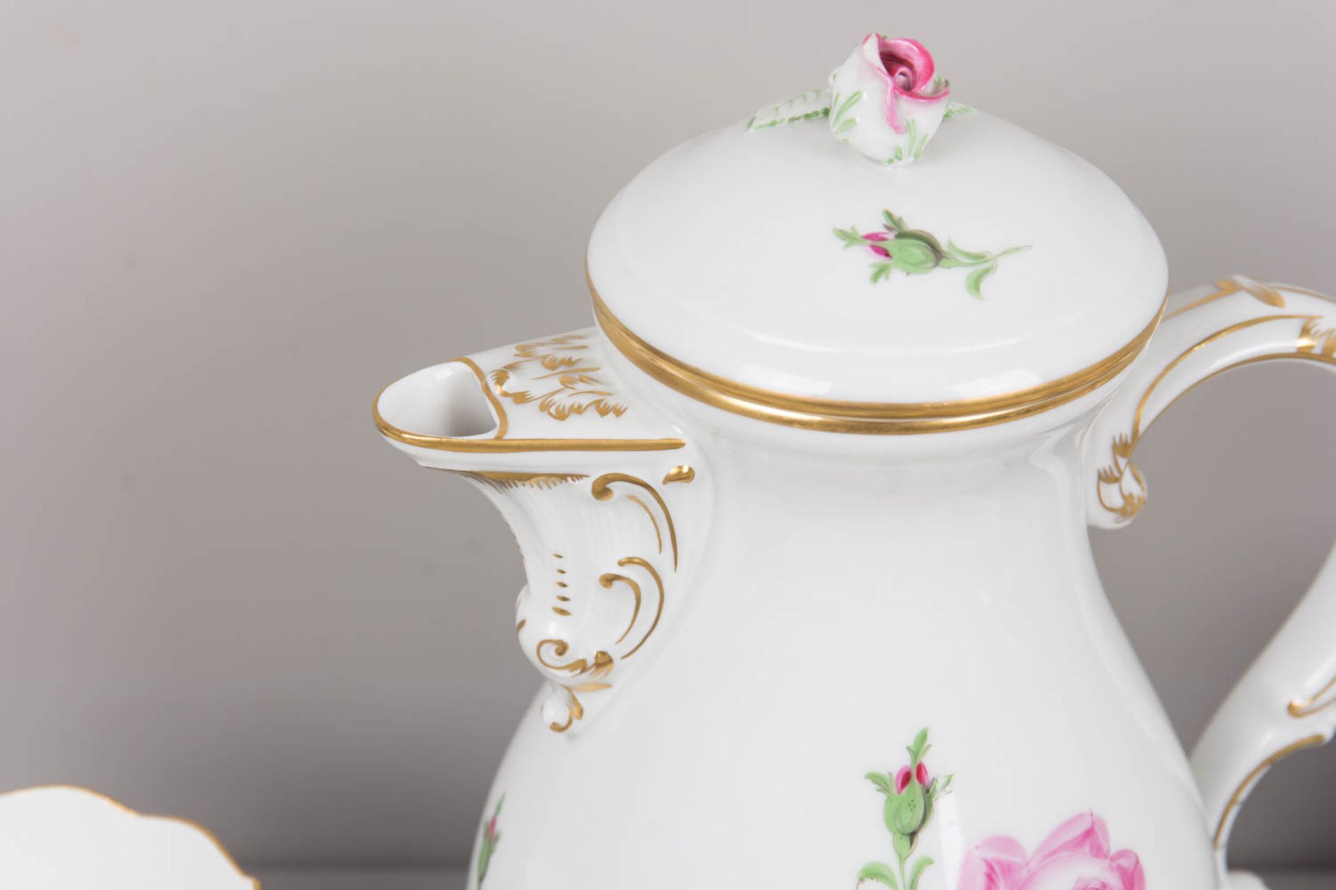 Meissen Rote Rose Kaffeegedeck - Bild 13 aus 14