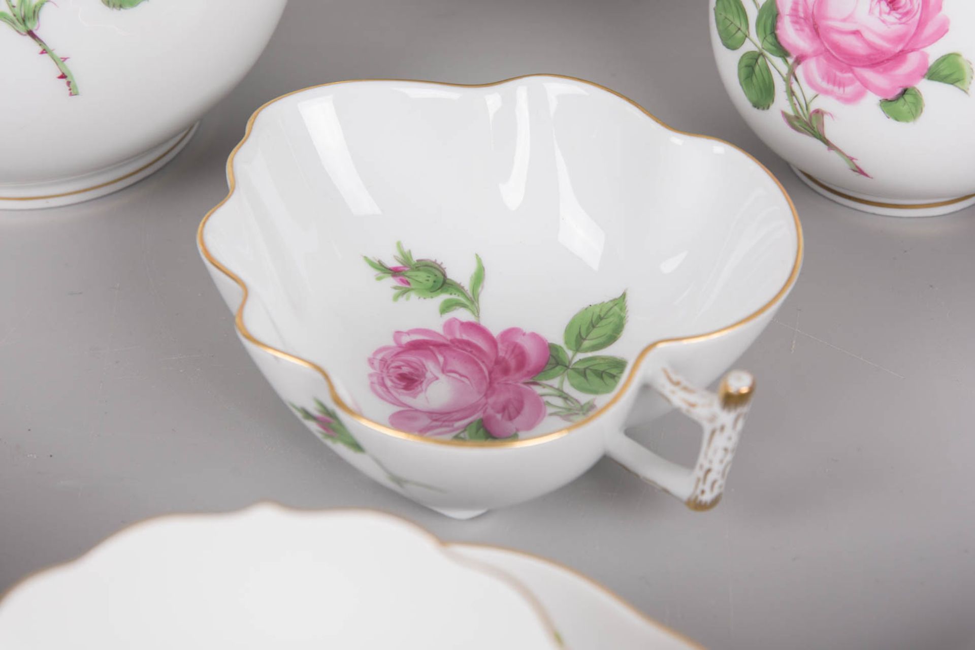 Meissen Rote Rose Kaffeegedeck - Bild 8 aus 14