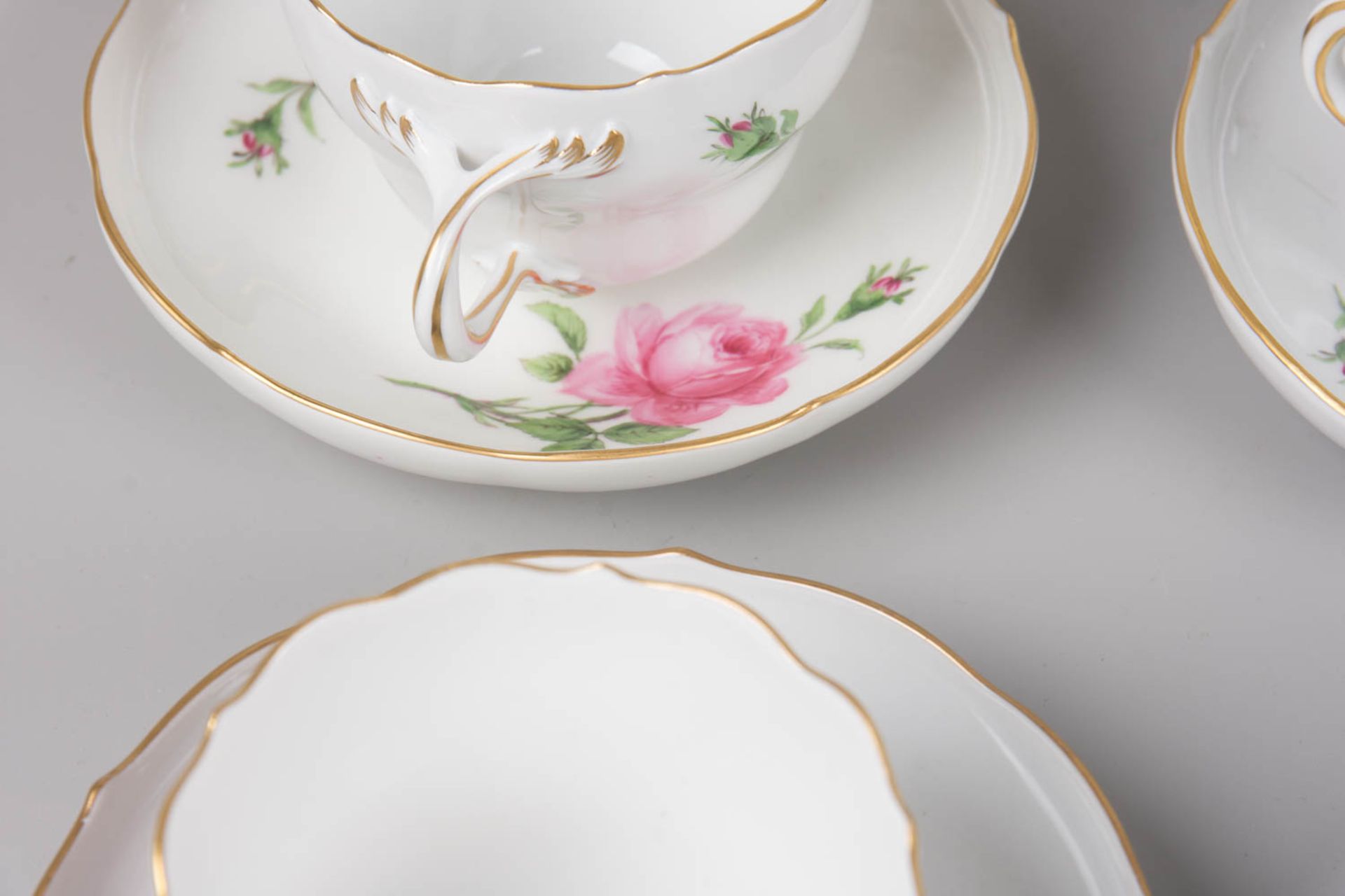 Meissen Rote Rose Kaffeegedeck - Bild 5 aus 14