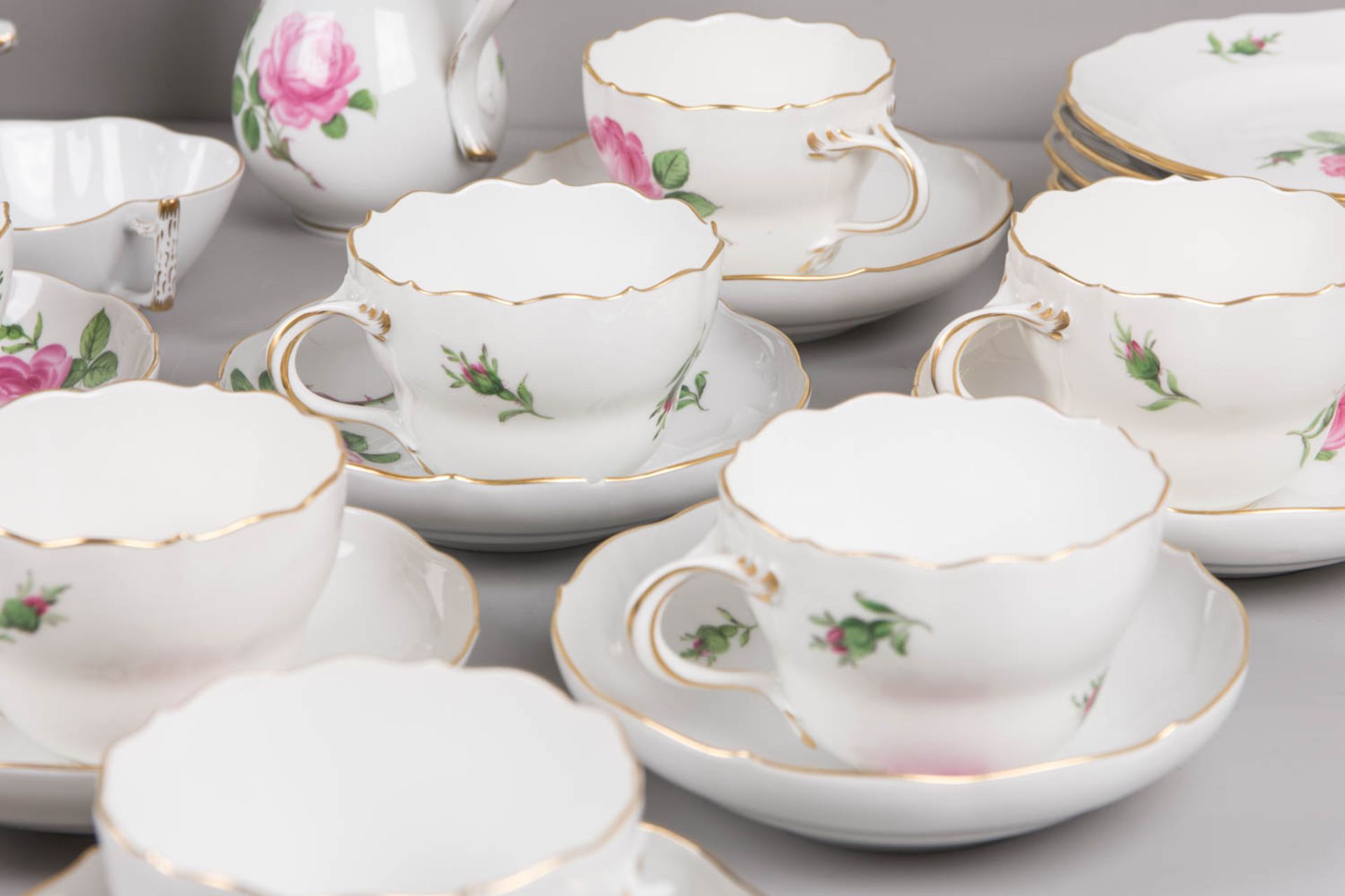 Meissen Rote Rose Kaffeegedeck - Bild 3 aus 14