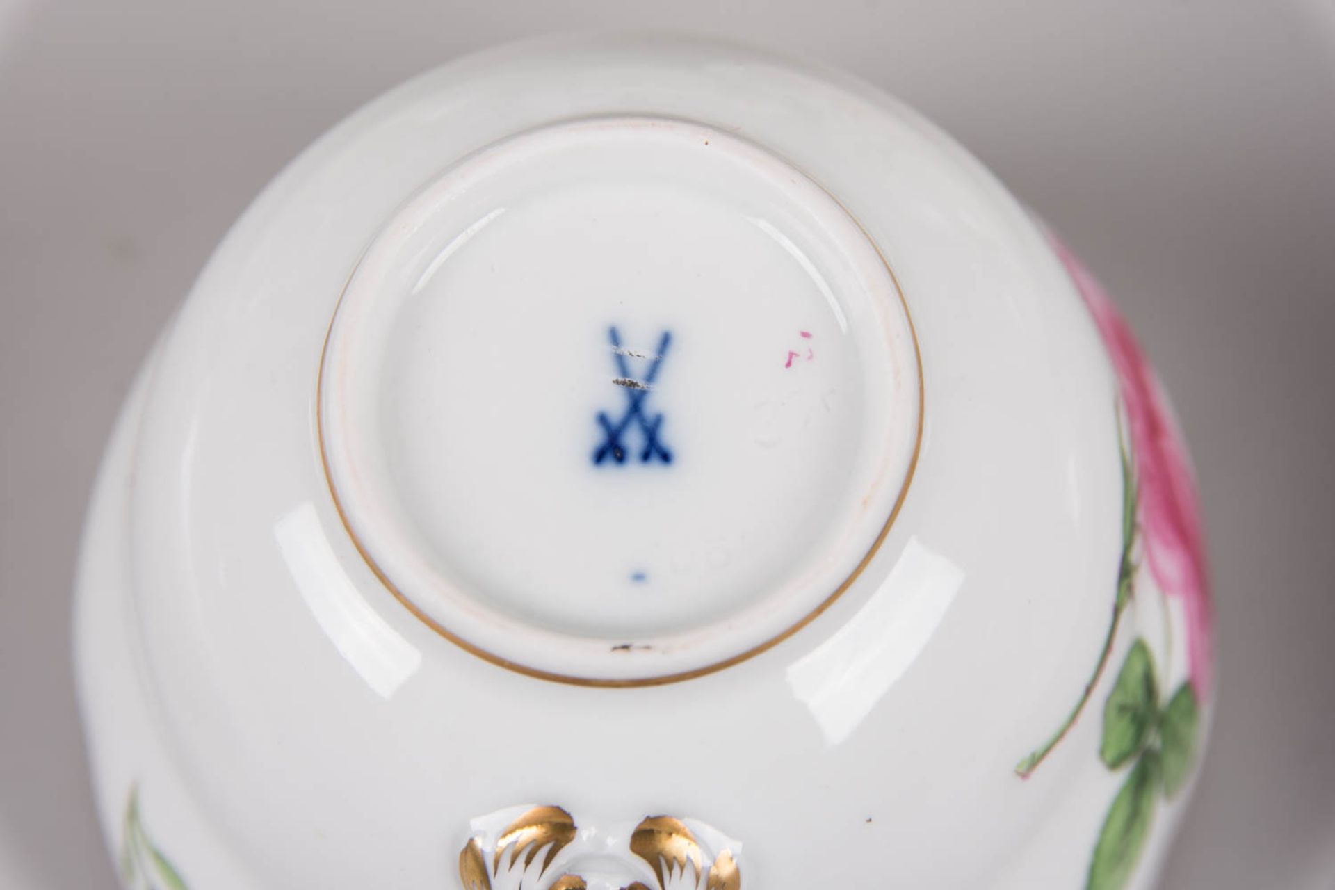 Meissen Rote Rose Kaffeegedeck - Bild 14 aus 14