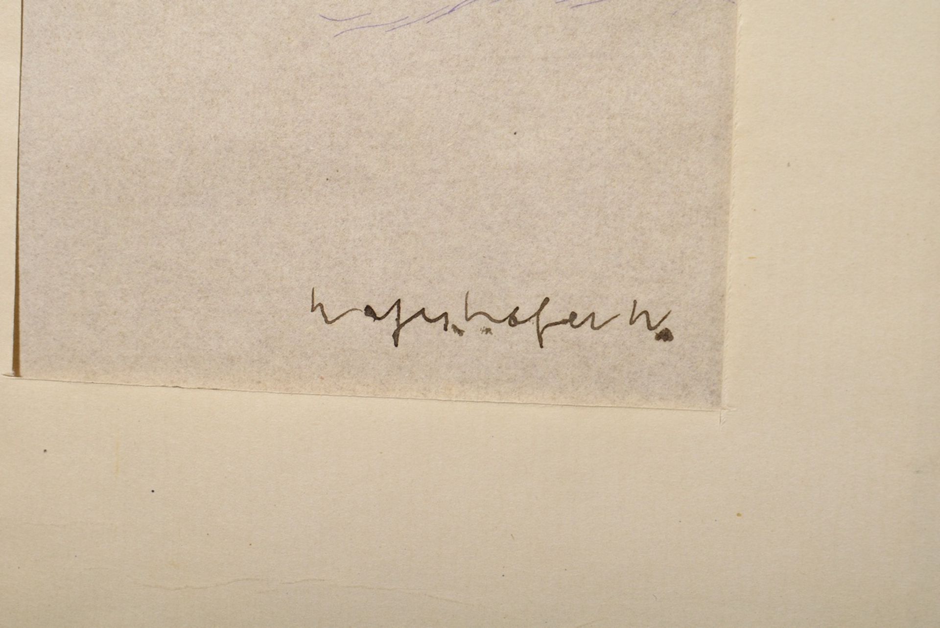 Mayershofer, Max (1875-1950) "Skizzenbuch Groteskes, Portraits und Landschaften", Tinte/Kohle, je s - Bild 6 aus 27