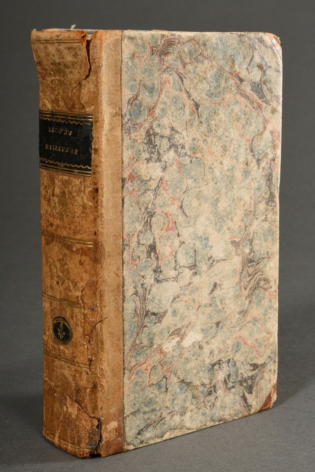 Volume "John Brown's System der Heilkunde", Vienna 1807, 3rd edition, half leather binding, 536 p., - Image 2 of 5