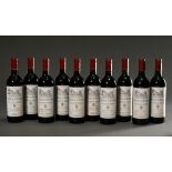 10 Bottles 1990 Chateau de Rocher, Saint Emilion Grand Cru, red wine, France, 0,75l, hs-in, labels 