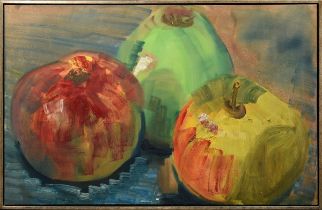 Fetting, Rainer (*1949) "Apple" 1994, oil/canvas, verso sign./titl./dat./inscr. "F 55", shadow gap 