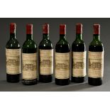 6 Bottles 1967 Chateau La Pointe grand cru, mebac, Pomerol, France, red wine, 0,75l, good cellar ag