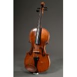 Well sounding German violin, probably Saxony 19th c., label inside "David Tecchler Fecit Romae Anno