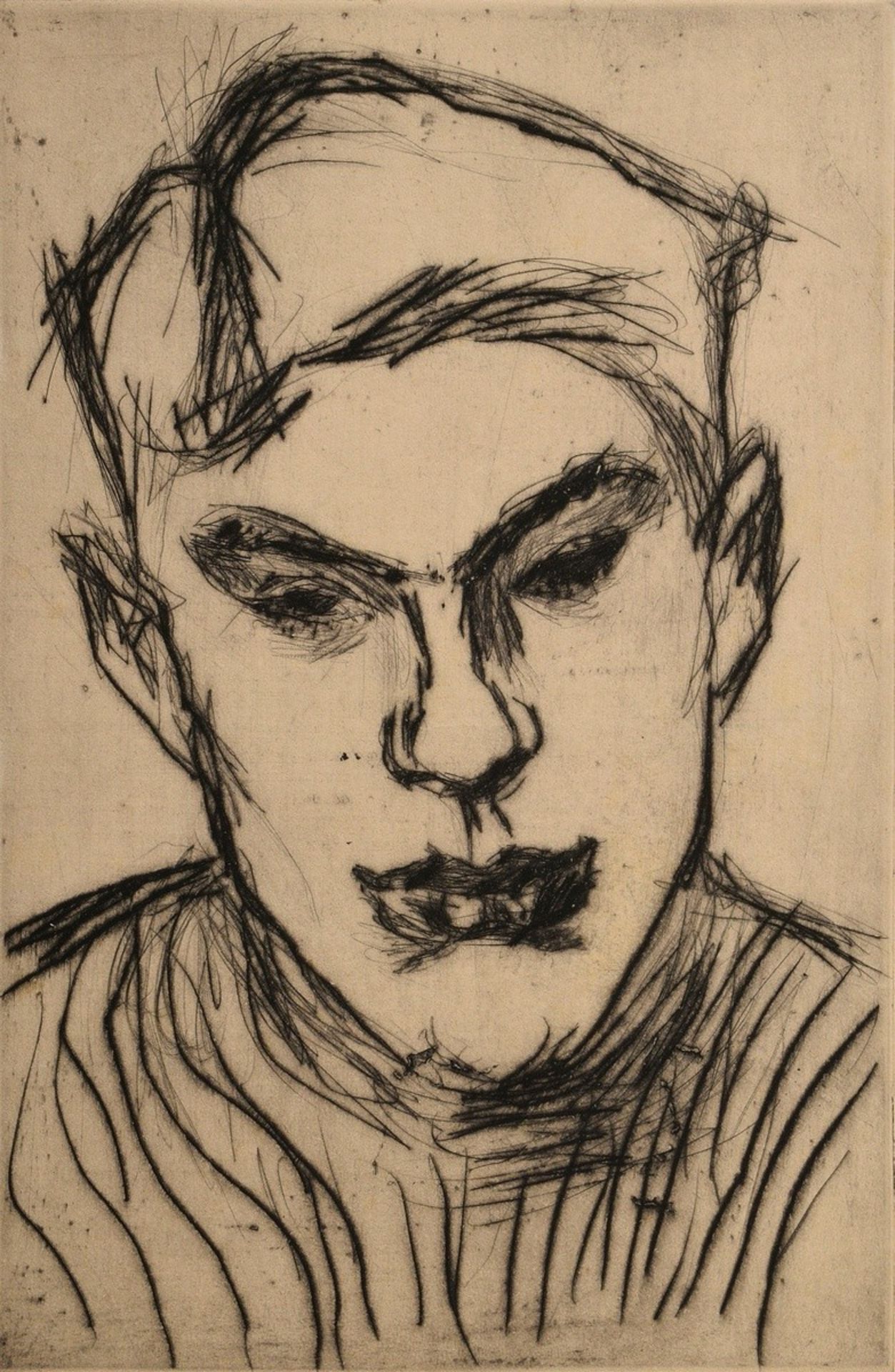 3 Bargheer, Eduard (1901-1979) "Herren-Portraits" (1x Selbst?) 1932/1934, etchings, 8/20, b.r. each - Image 6 of 9