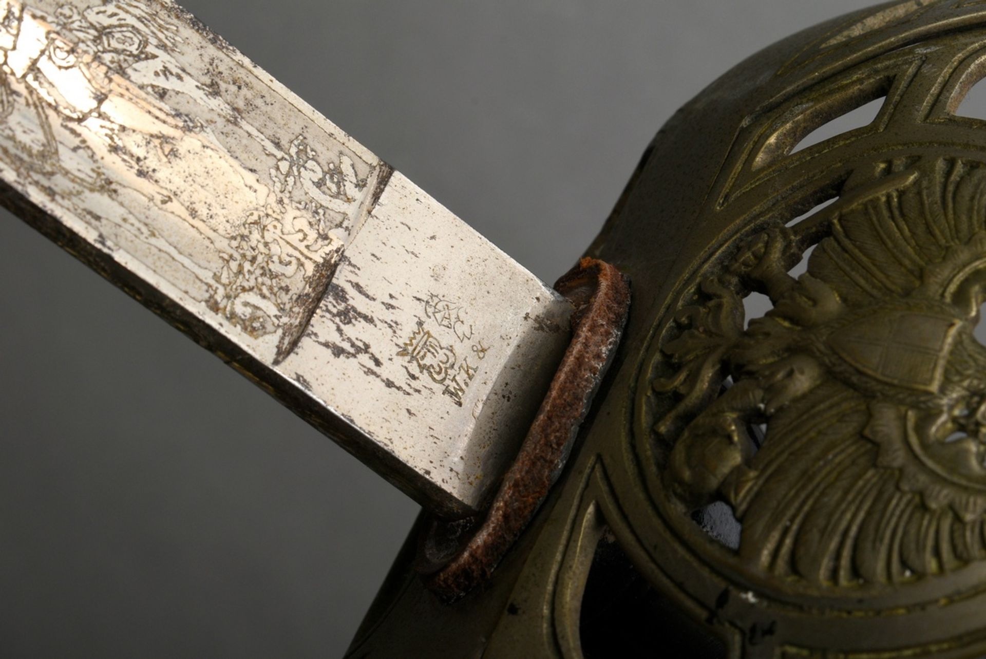 Cavalry sword with steel blade "Hus. Rgt. Queen Wilhelmina of the Netherlands, Hannov. No. 15" and  - Image 11 of 13