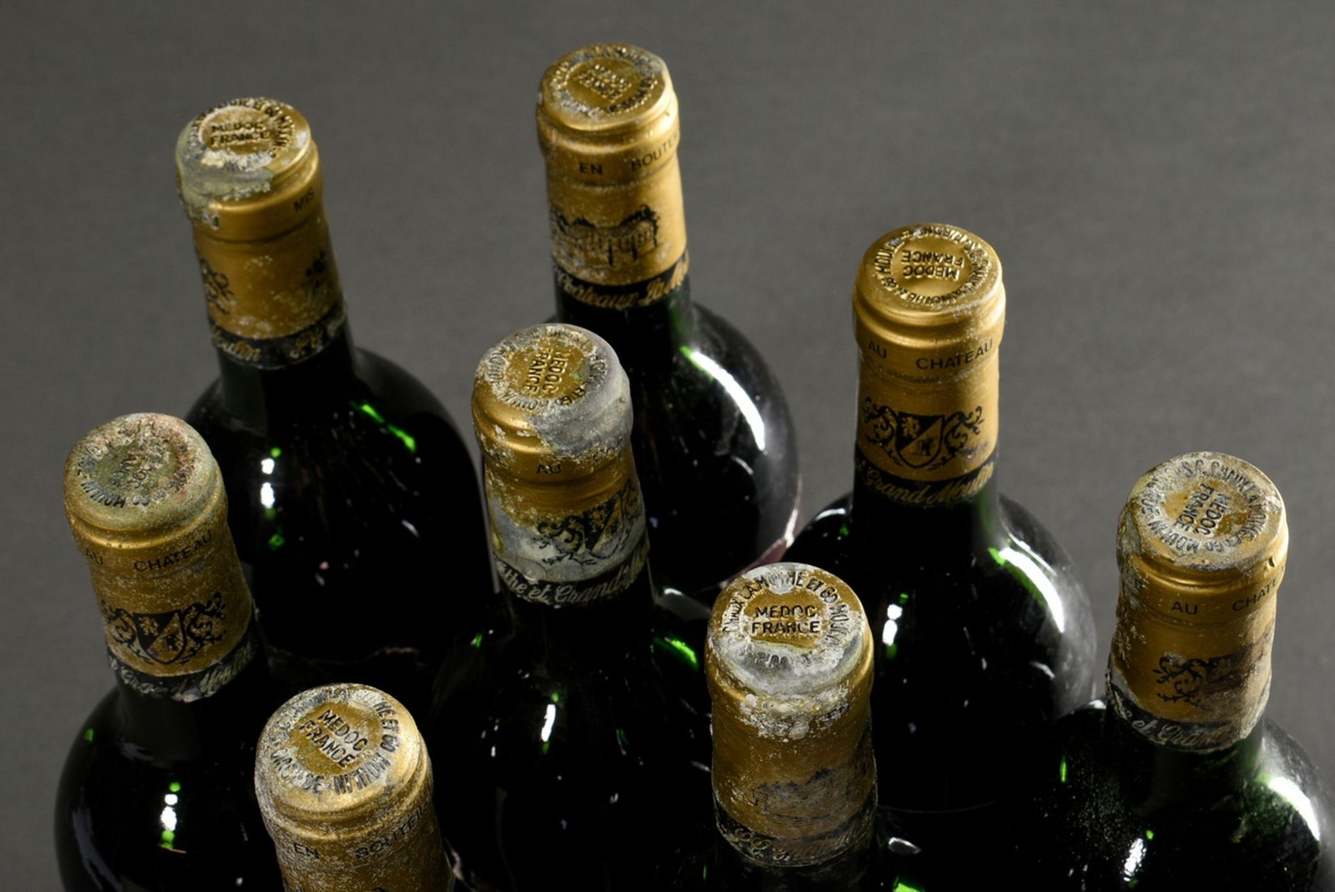 6 Flaschen 1985 Chateau La Mothe, mebac, Haut Medoc, Frankreich, Rotwein, 0,75l, durchgehend gute K - Bild 5 aus 5